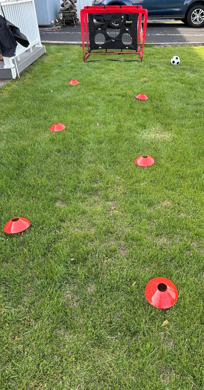 Soccer Goal,Backyard Soccer Goals for Kids 2 Pack,4x3/6x4 FT Portable Toddler Soccer Nets with Target,Ball & Cones,Soccer Training Equipment for Kids Youth Outdoor Games,Sports,Play customer photo 2