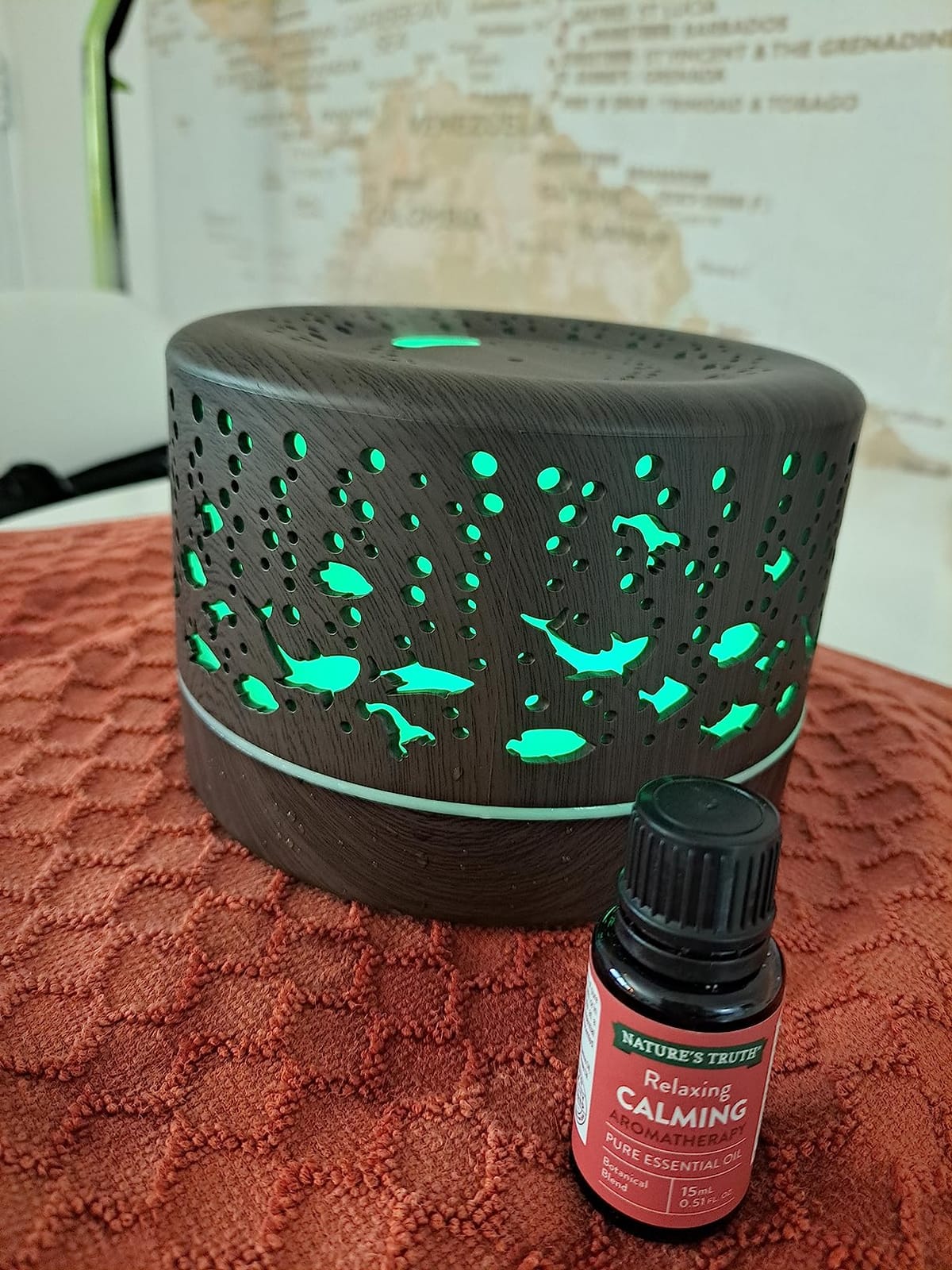600ml Essential Oil Diffuser for Large Room, 20H Long Lasting Aromatherapy customer photo 1