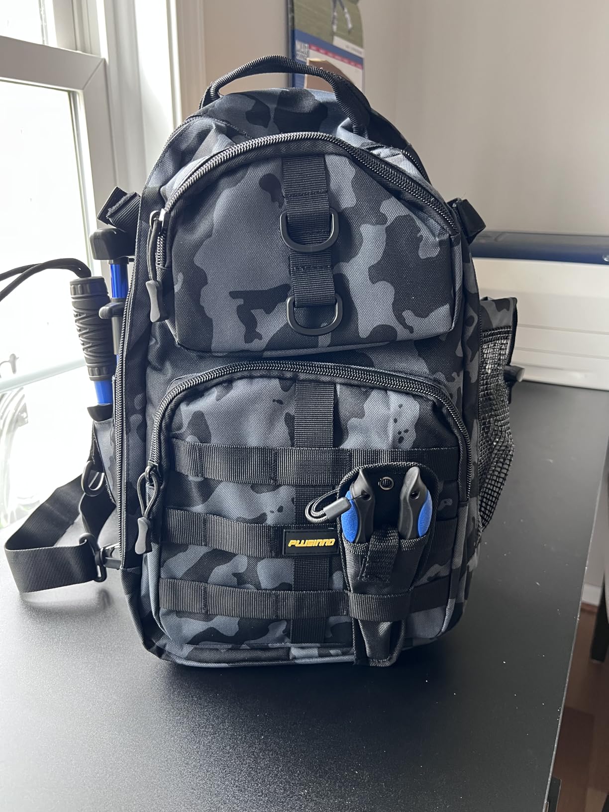PLUSINNO Fishing Backpack with Tackle Box Fishing Gear Kit Tackle Bag customer photo 1