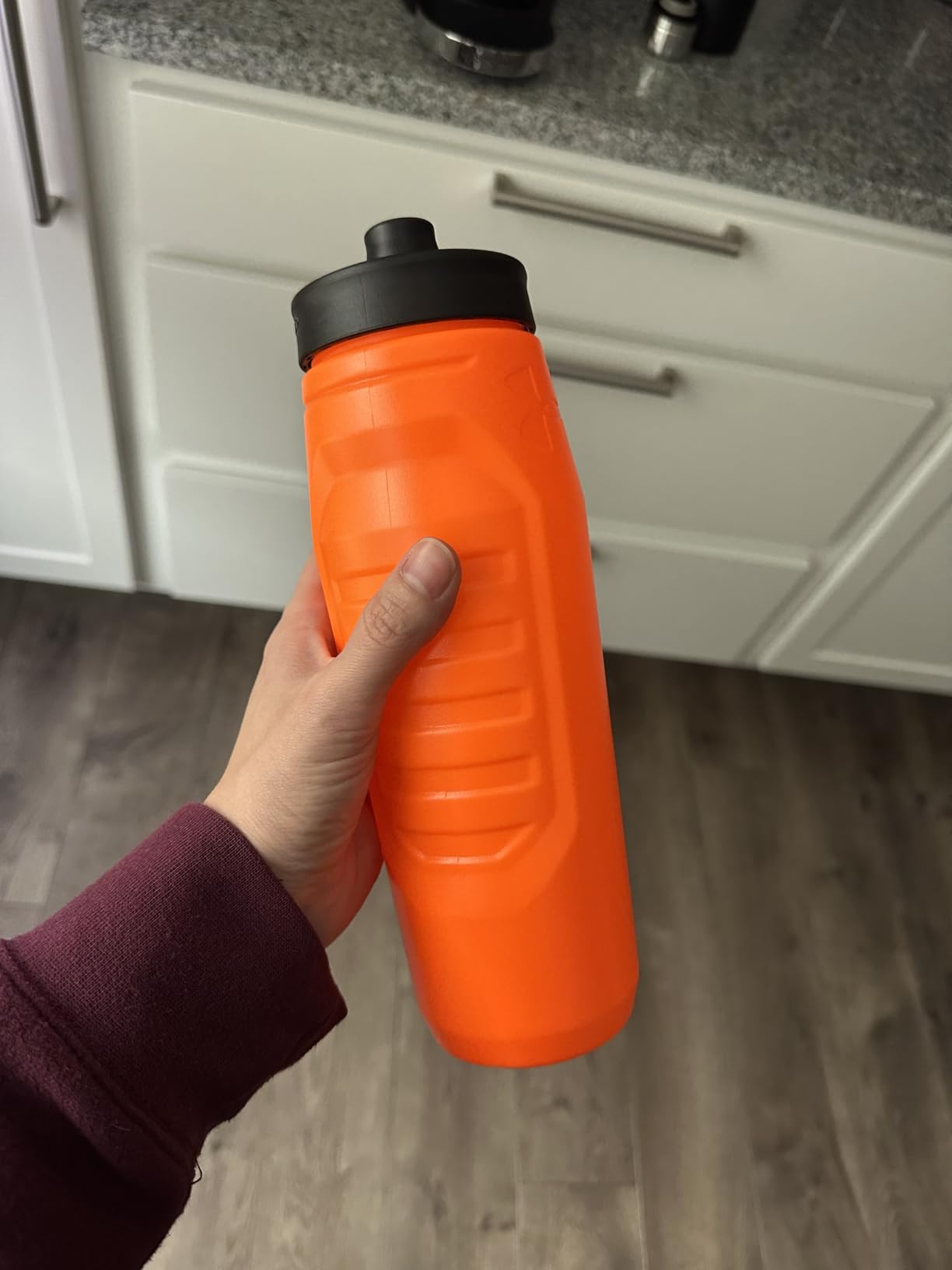 Under Armour Squeeze Water Bottles, 32 oz Water Bottles, Sideline Sports Water Bottle with Quick-Shot Lid, Quick & Easy Hydration, Gym Water Bottles, Squeeze Bottle, 1 32oz customer photo 1