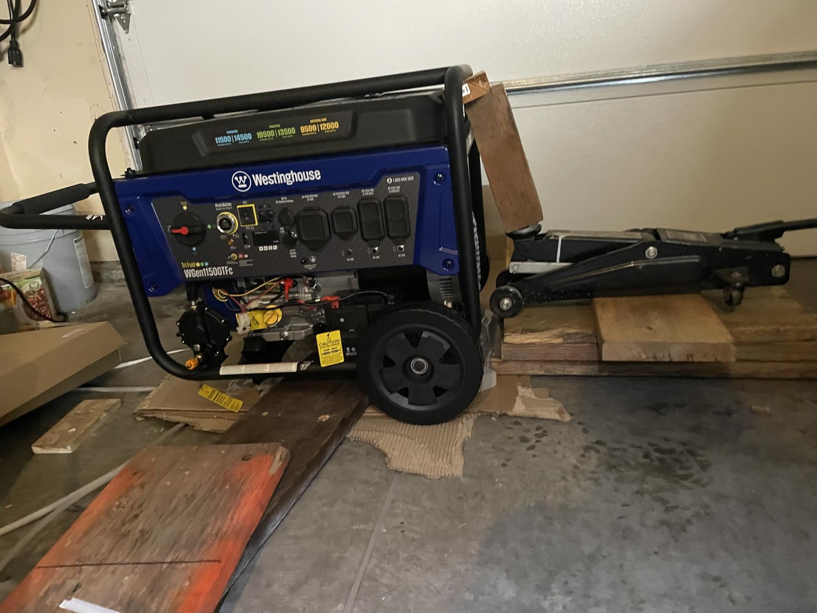 Westinghouse 14500 Peak Watt Dual Fuel Home Backup Portable Generator, Remote Electric Start, Transfer Switch Ready, Gas and Propane Powered customer photo 1