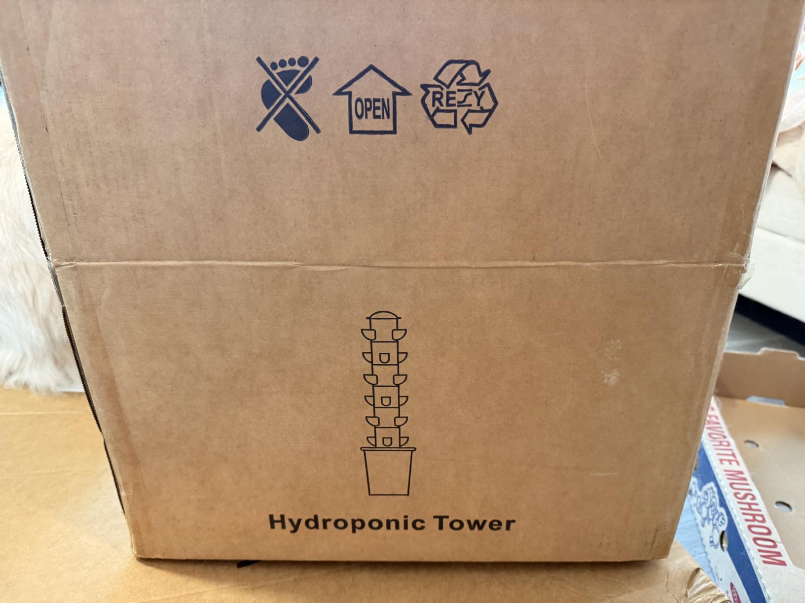 Hydroponics Tower Indoor Growing System Vertical Garden Planter Indoor Smart Garden Kit with Pump and Movable Water Tank Vegetable Plant Gift for Gardening Lover (35-Plants) customer photo 2