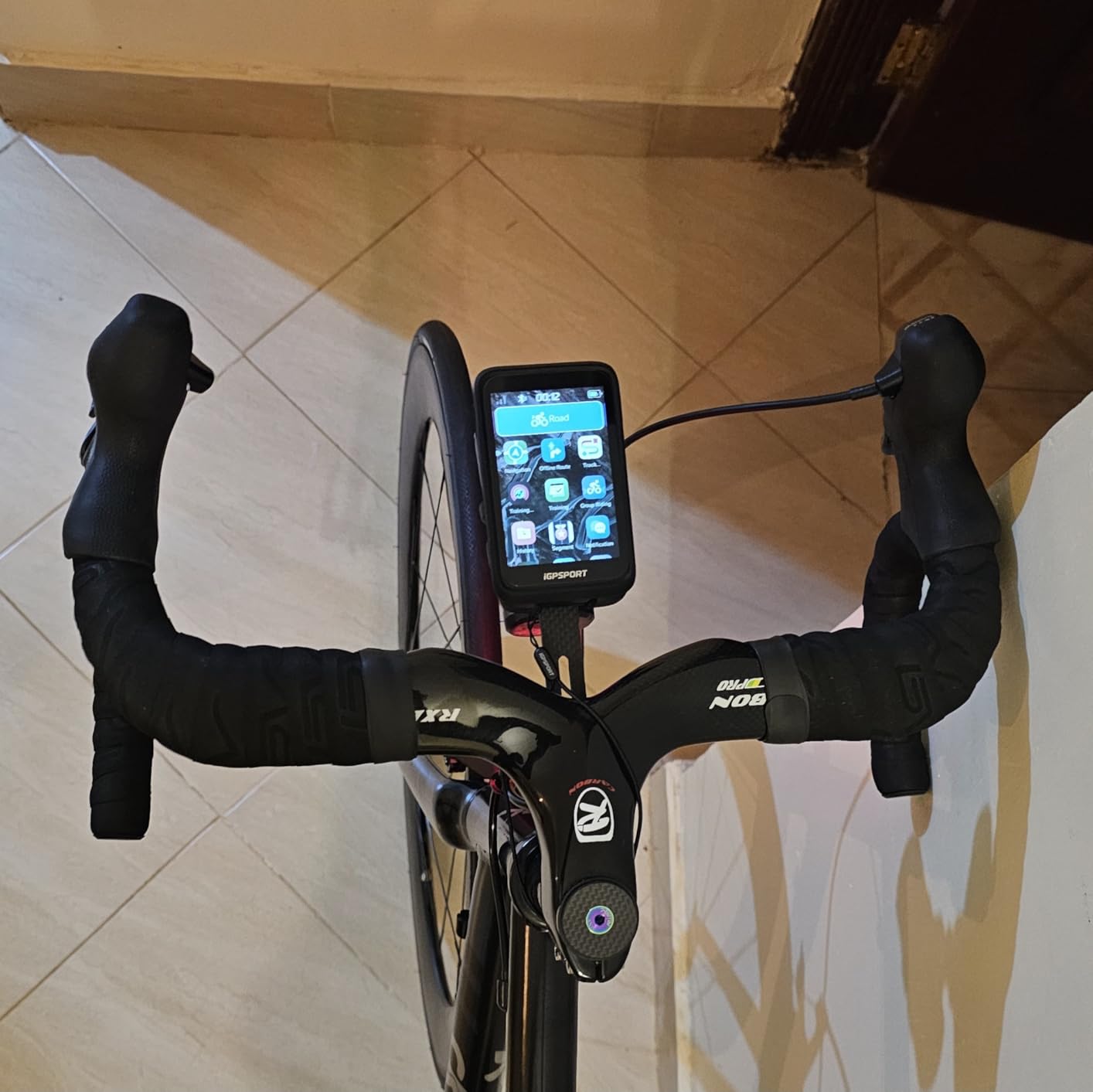iGPSPORT BiNavi Bike Computer, 3.5‘’ Touch Screen Map Navigation Music Control Climb Tips, Wireless GPS Cycling Computer customer photo 2