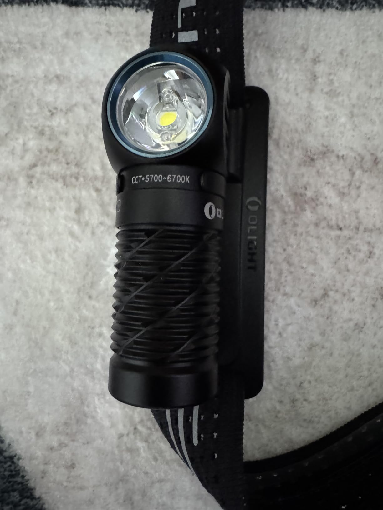 OLIGHT Perun 3 Mini Rechargeable Headlamp, Waterproof, 1250 Lumens, Black customer photo 1