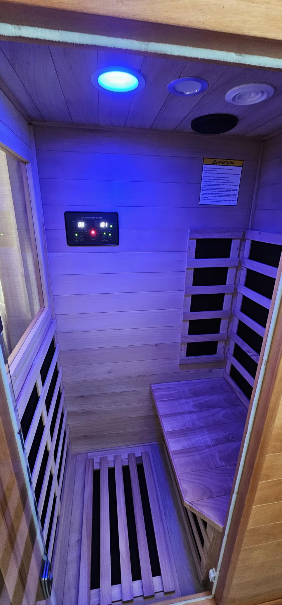 OUTEXER 2 Person Infrared Sauna Room Far Infrared 120V Canadian Hemlock customer photo 1