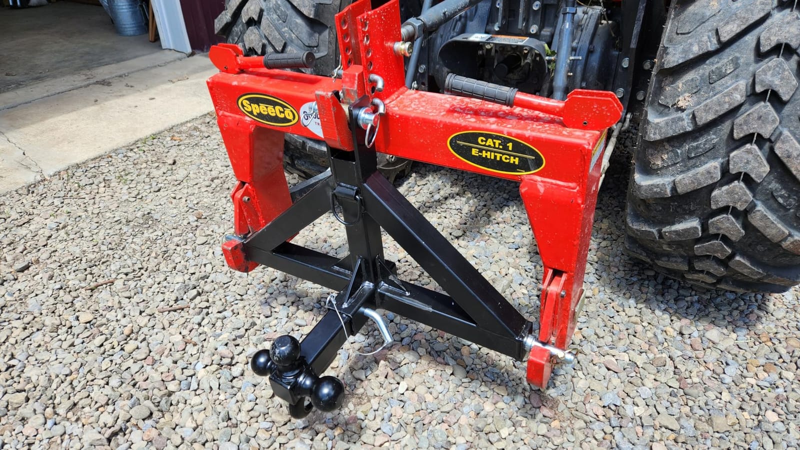 3 Point Trailer Hitch 2” Receiver for Cat 1 Tractor Quick Hitch Attachment customer photo 1
