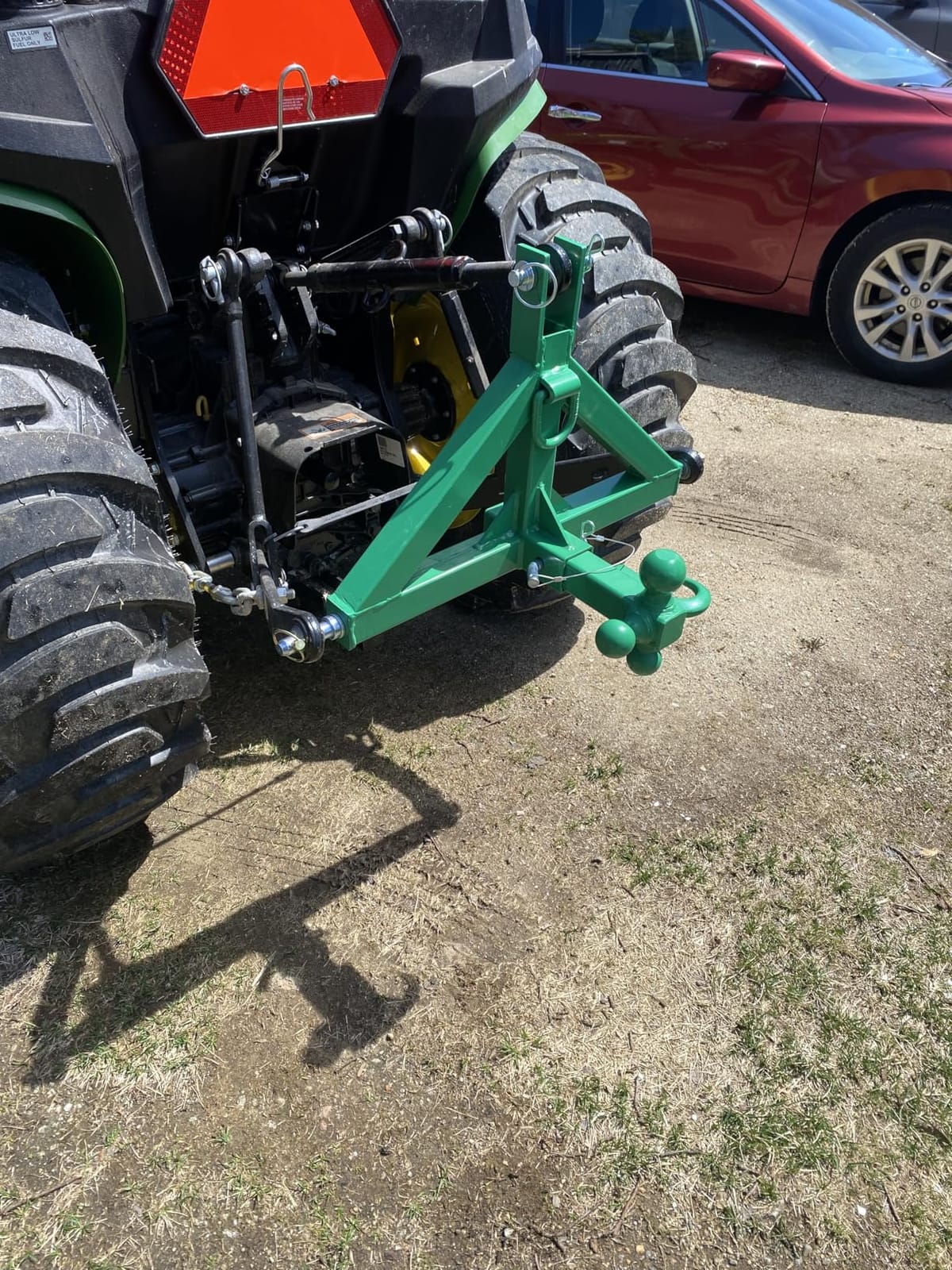 3 Point Trailer Hitch 2” Receiver for Cat 1 Tractor Quick Hitch Attachment customer photo 2