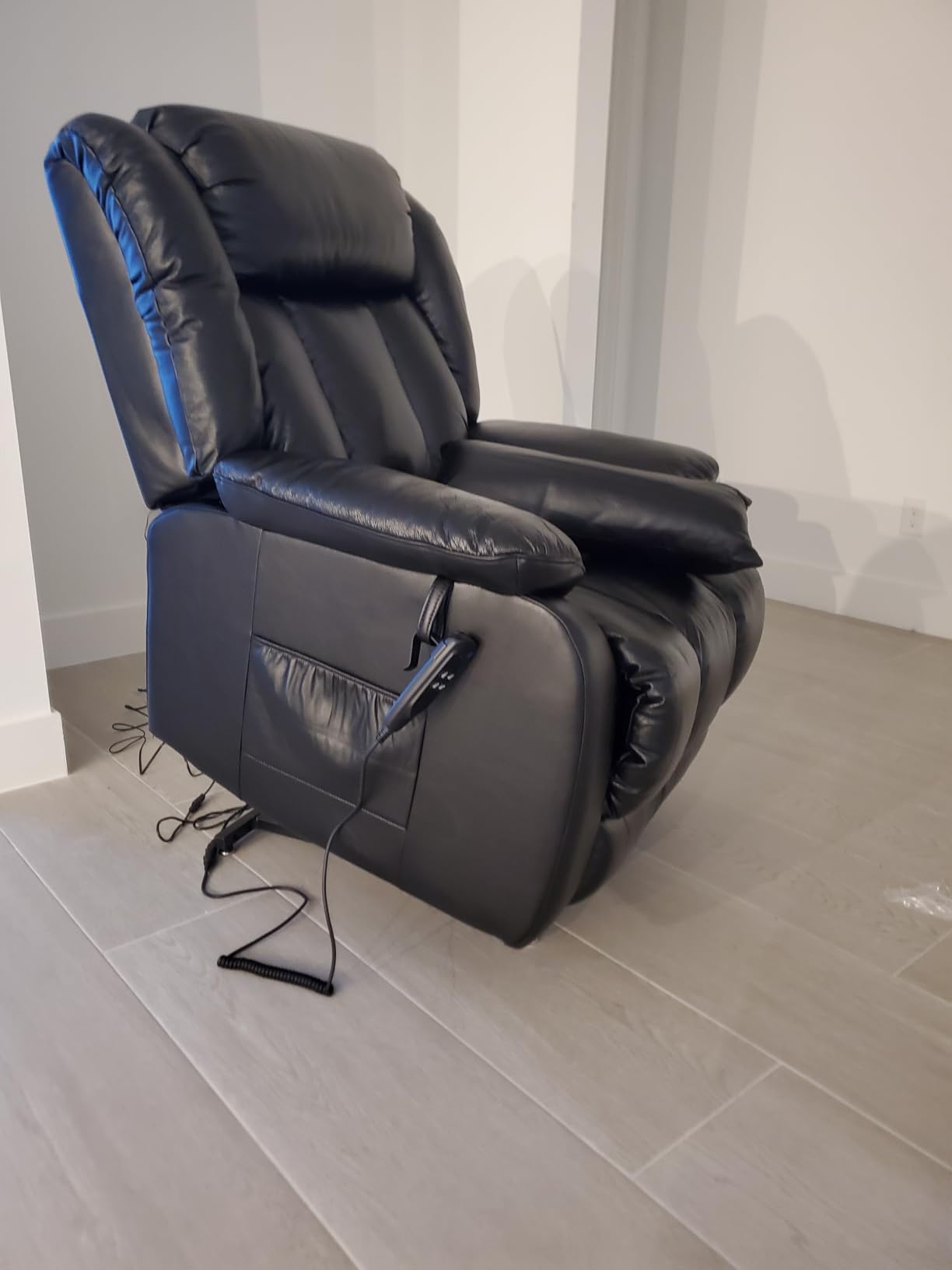 EDILLY Large Genuine Leather Power Lift Recliner Chairs for Elderly customer photo 2
