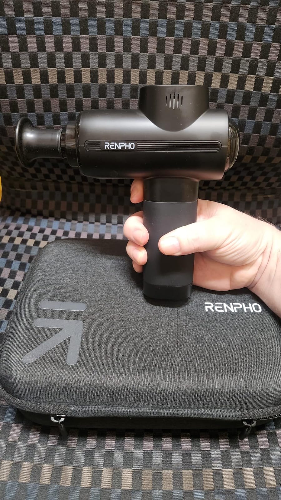 RENPHO Active Massage Gun Deep Tissue, Percussion Handheld Neck Massager customer photo 1
