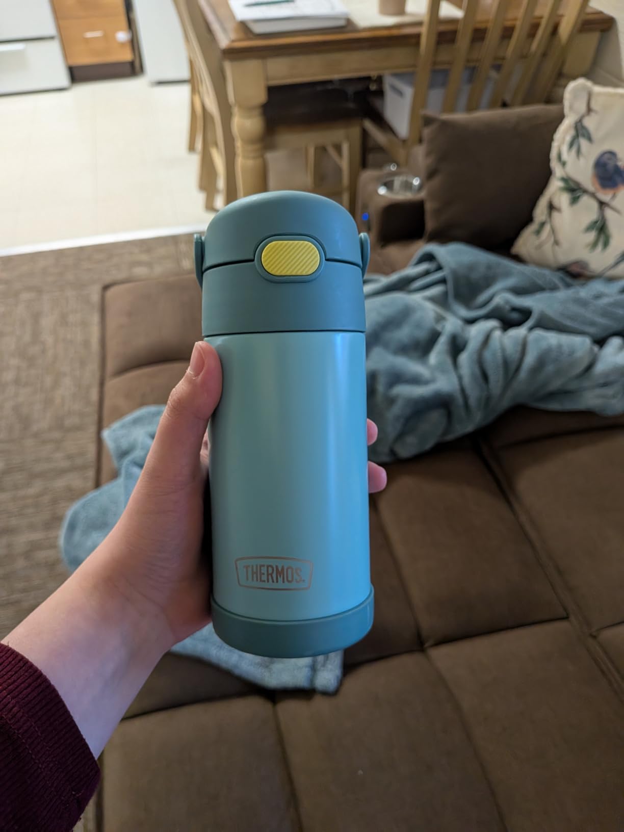 THERMOS FUNTAINER Water Bottle with Straw, 12oz, Construction customer photo 2