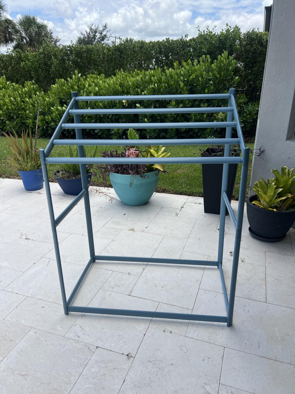 Coast Modern Pool Towel Rack – Choose Your Color - Outdoor & Indoor 5 Beach Towel PVC Drying Rack customer photo 2