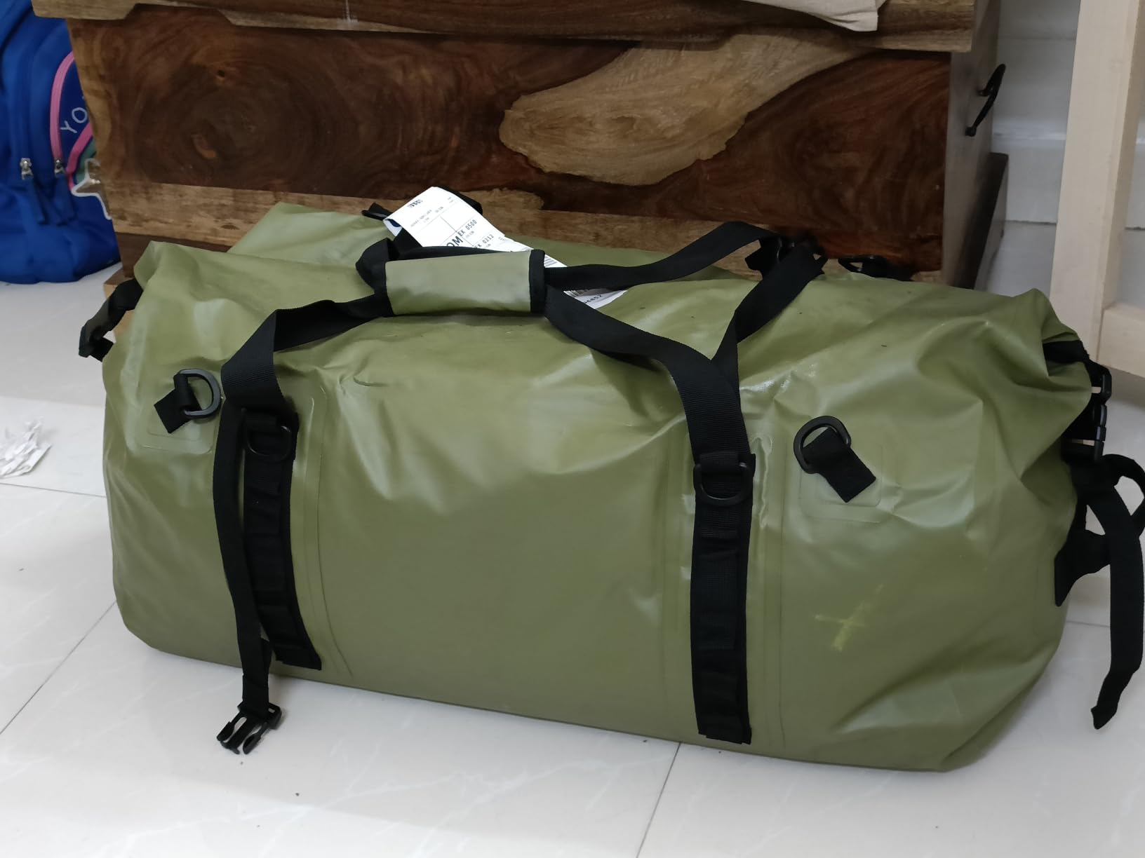 80L Dry Bag Large Waterproof Bag Roll-Top Heavy Duty Fishing Duffel Bag with Durable Straps & Handles for Kayaking Paddle boarding Boating Rafting Fishing Canoeing Camping customer photo 1