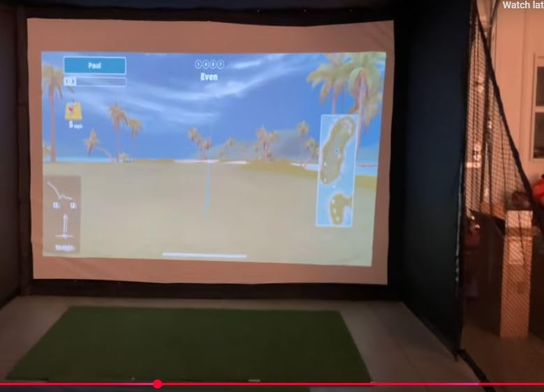 ZEALFEEL Golf Simulator Enclosure & Golf Net with Dual-Layer HD Screen customer photo 2