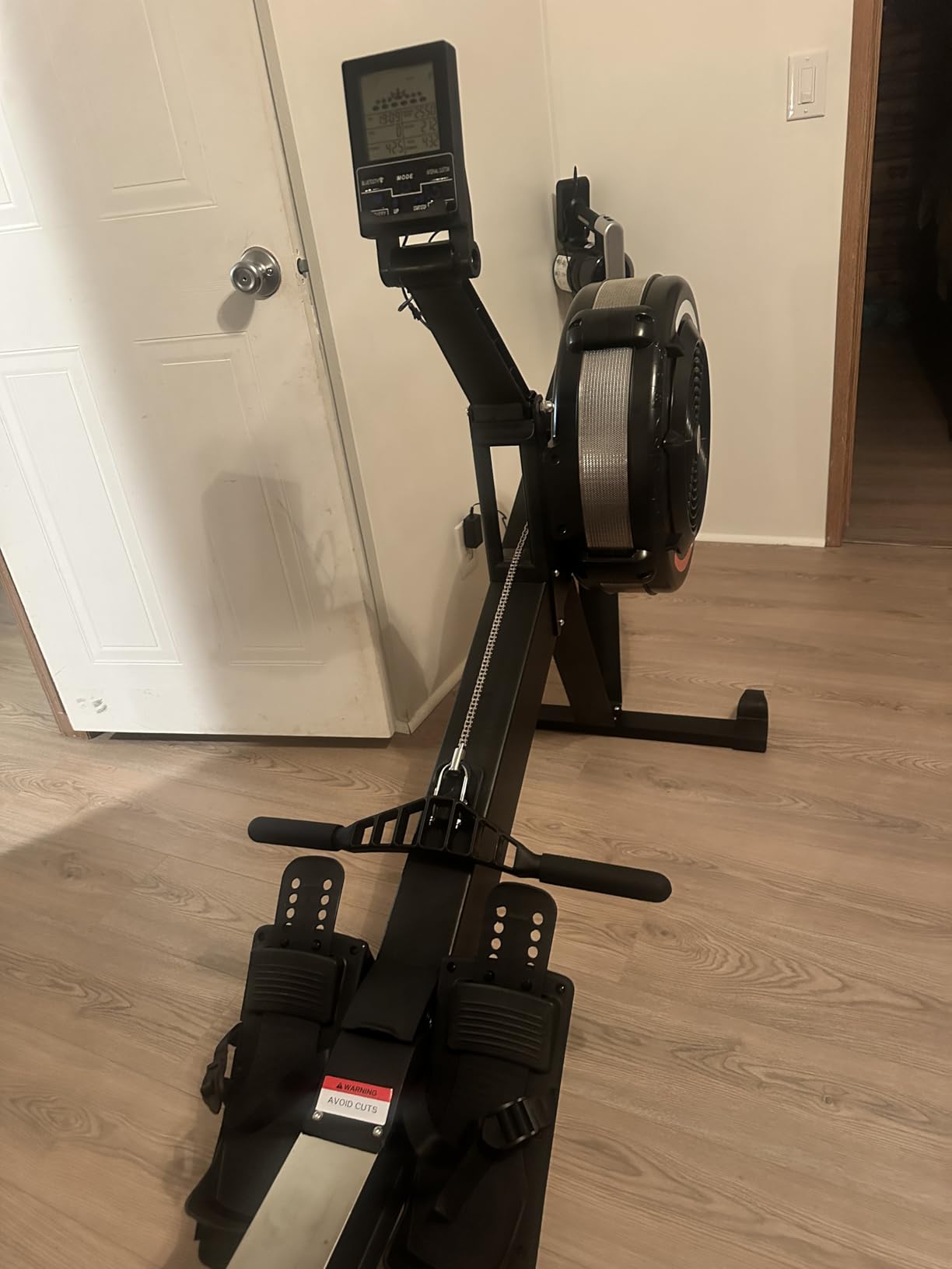 GMWD Air Rowing Machines for Home, 10-Level Adjustable Resistance Professional Rower Machine with Performance Monitor, Ergonomic Comfort Seat, Device Holder & Easy Storage, Lava Flow Series customer photo 1