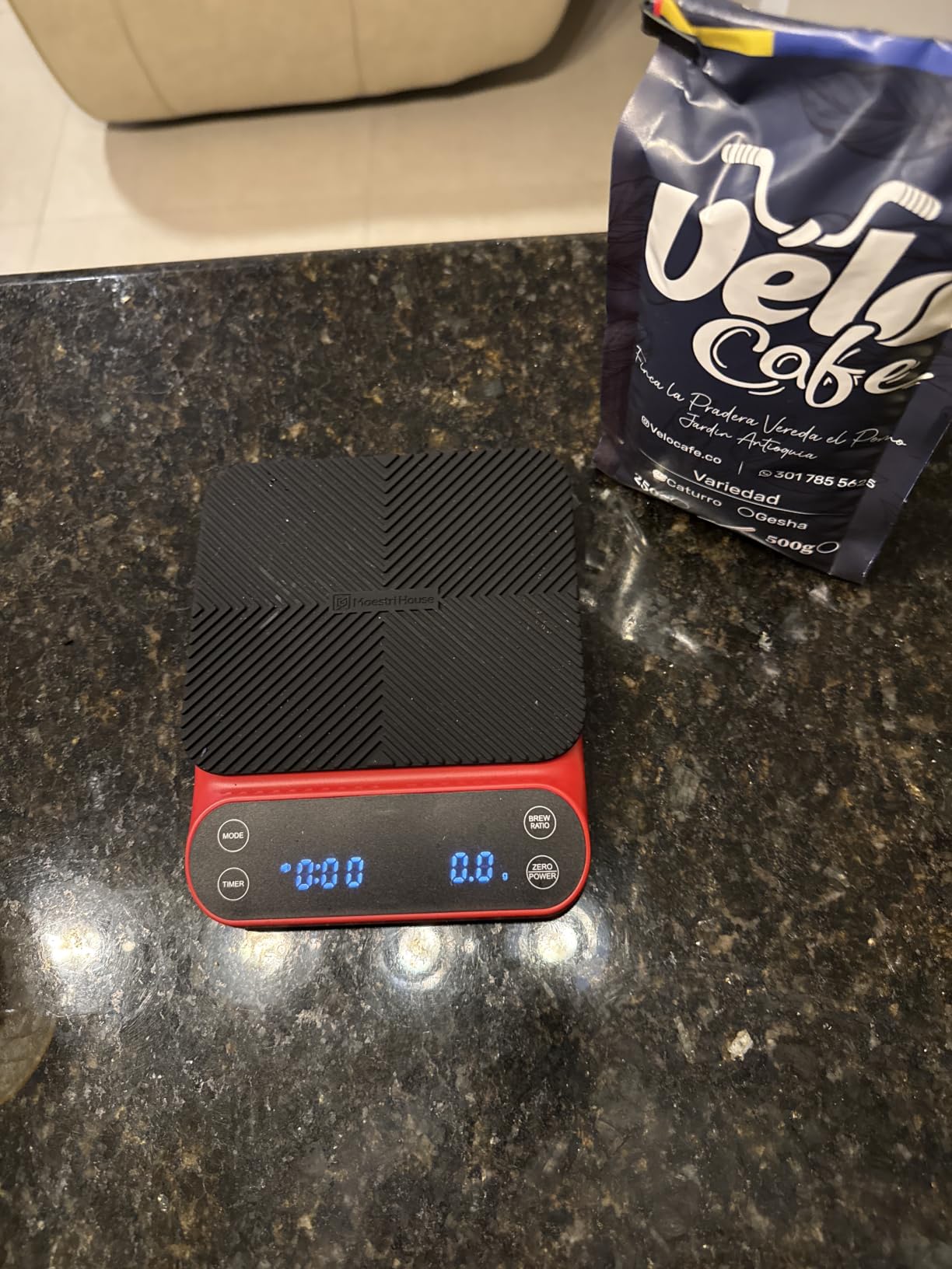 Maestri House S3 Pour Over Coffee Scale with Timer, 3kg/0.1g customer photo 1