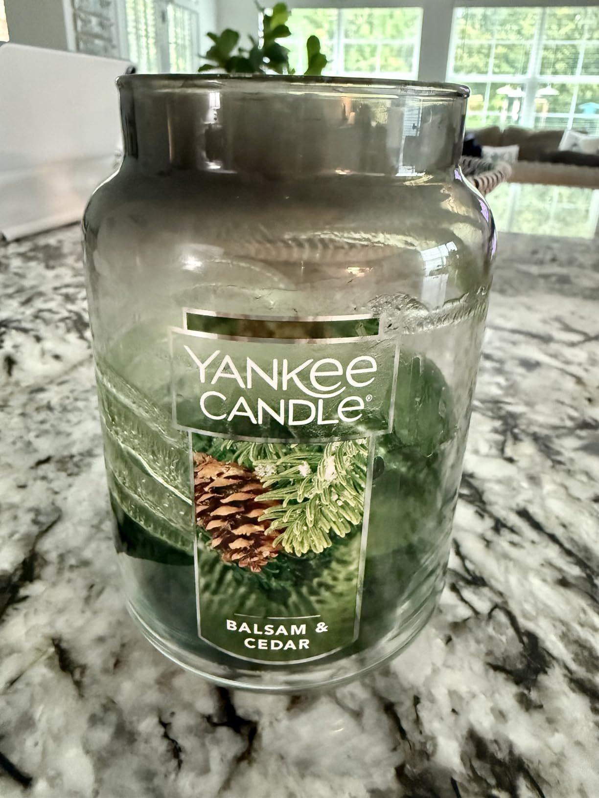 Yankee Candle Balsam & Cedar Scented Candle, 22oz Large Jar customer photo 1