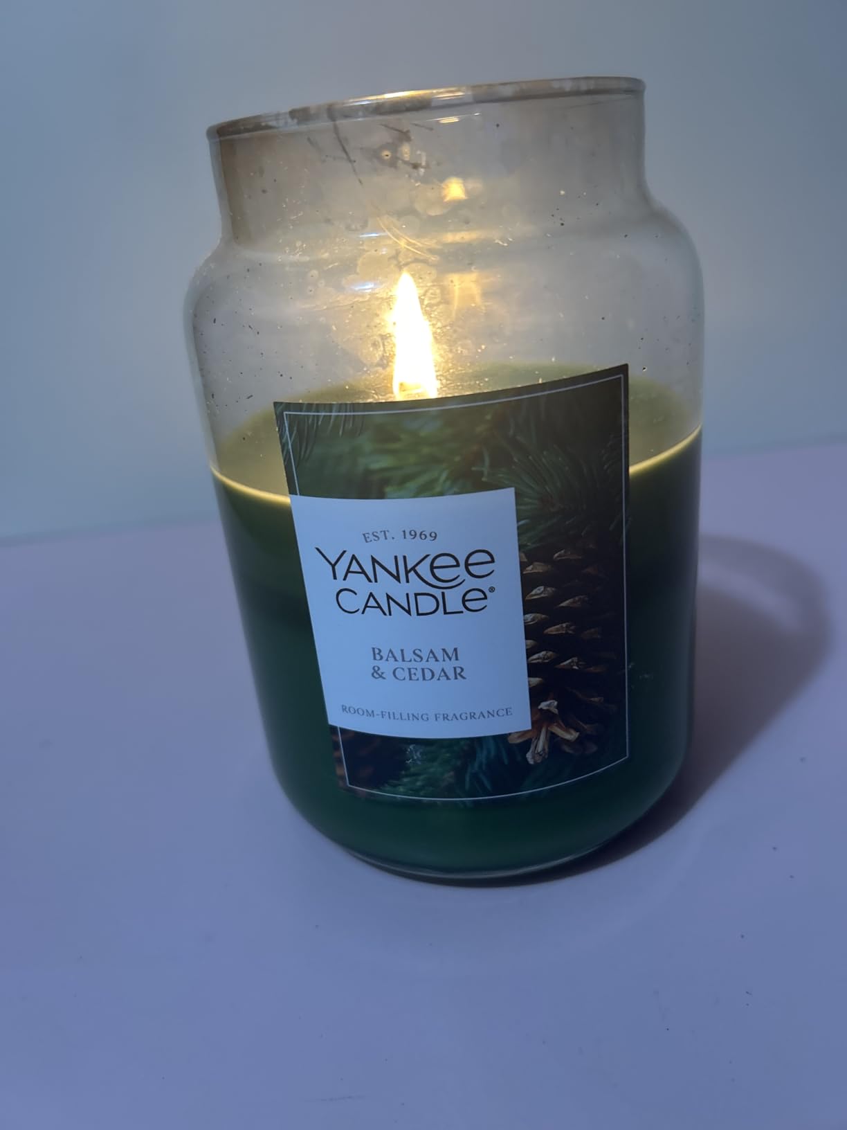 Yankee Candle Balsam & Cedar Scented Candle, 22oz Large Jar customer photo 2