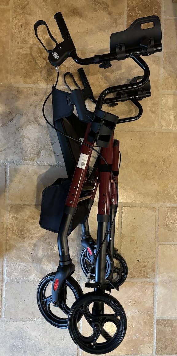 VOCIC Z22 Upright Walkers for Seniors with Seat, GelSoft Stand Up Walker customer photo 1