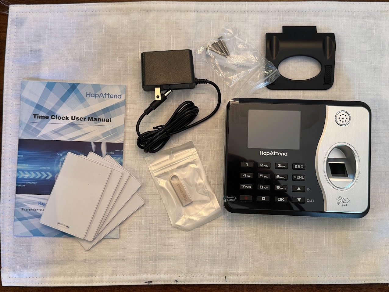 Time Clocks for Employees Small Business Automatic Calculate Hours, 0 Monthly Fees Fingerprint Time Clock, H3 Standalone Biometric Clock in Machine for Employees with 5 RFID Cards (No WiFi) customer photo 1