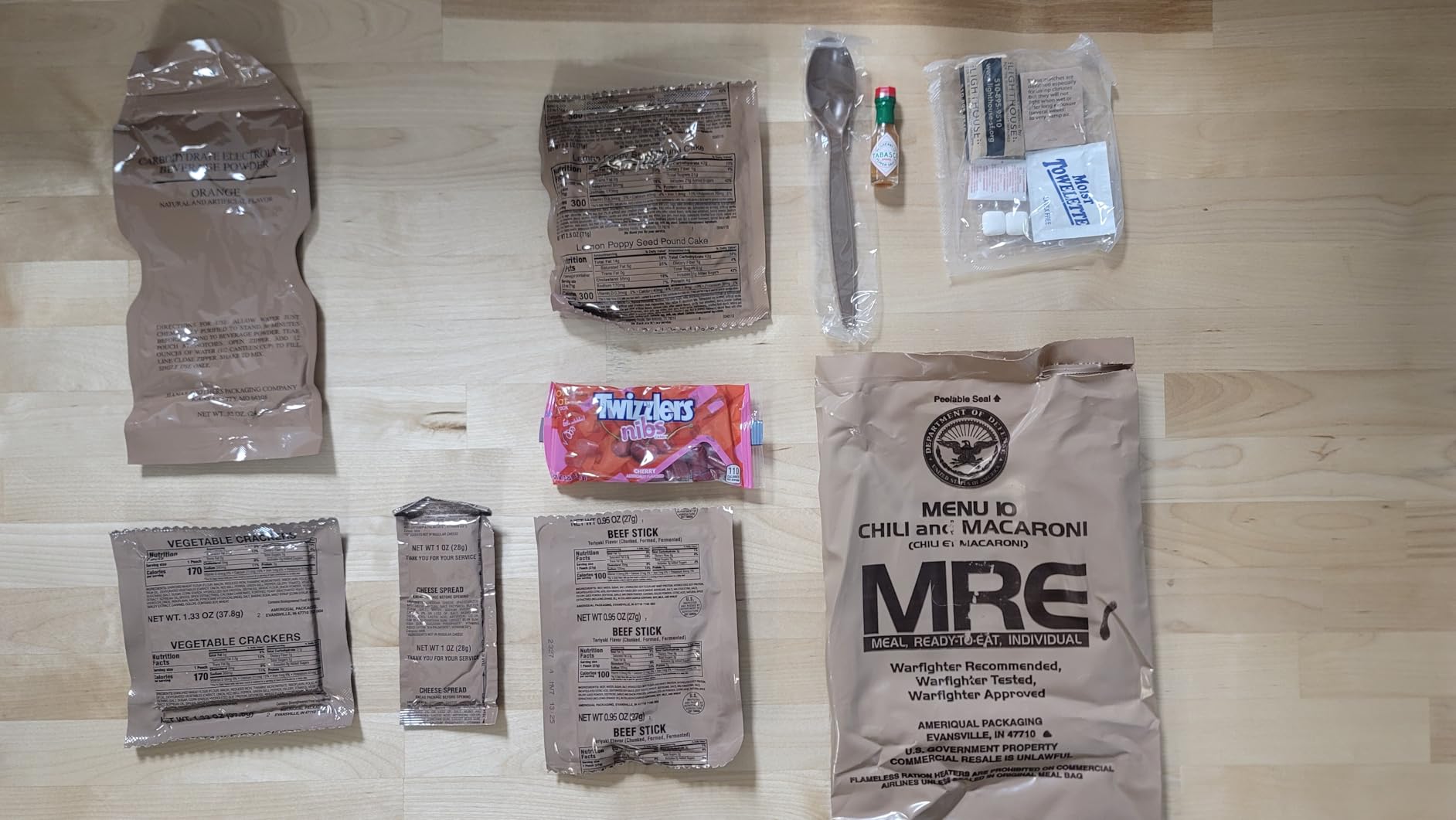 2026 Inspection MRE, U.S. MRE Meals, Emergency Supplies, Emergency Food Supply, Survival Food w/Flameless Heater, Ready Meals (Variety Pack of 24) – (A & B Case Fresh Stock) MREs have 10 Year Shelf Life From Inspection Date customer photo 2
