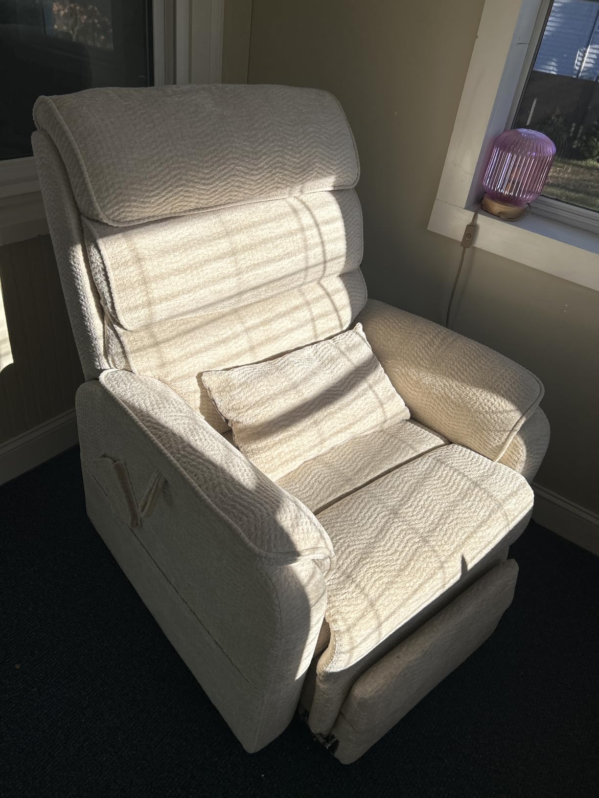 DYNOX 9298L Big & Tall Power Lift Recliner, Extended Footrest, Grey customer photo 2
