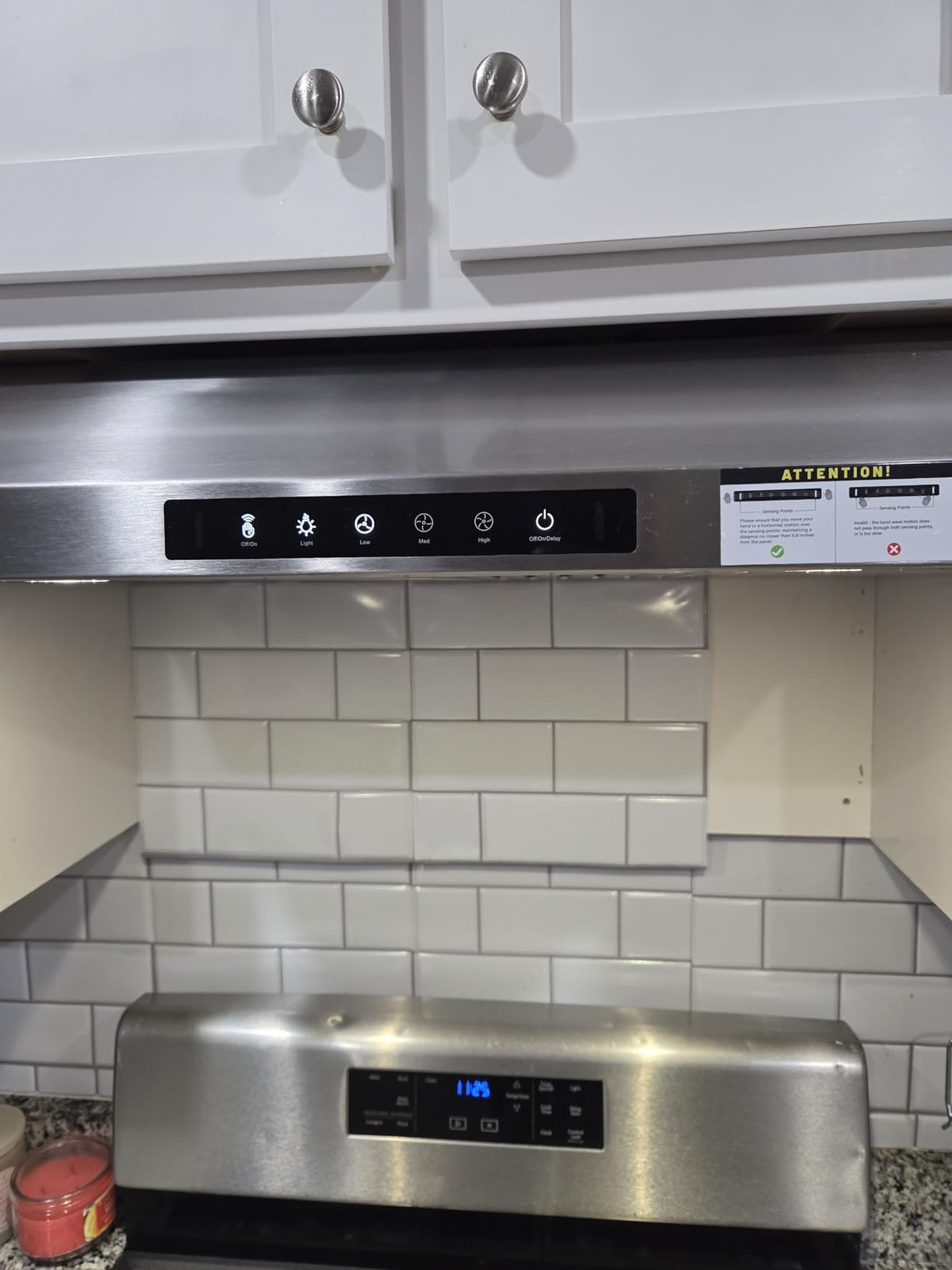 VIKIO HOME 30 Inch Under Cabinet Range Hood, 980CFM Fast Venting Ducted | Kitchen Hood With 3 Speed Gesture & Touch Control, Stainless Steel Stove Vent Hood With LED Light And 2 Baffle Filters customer photo 1
