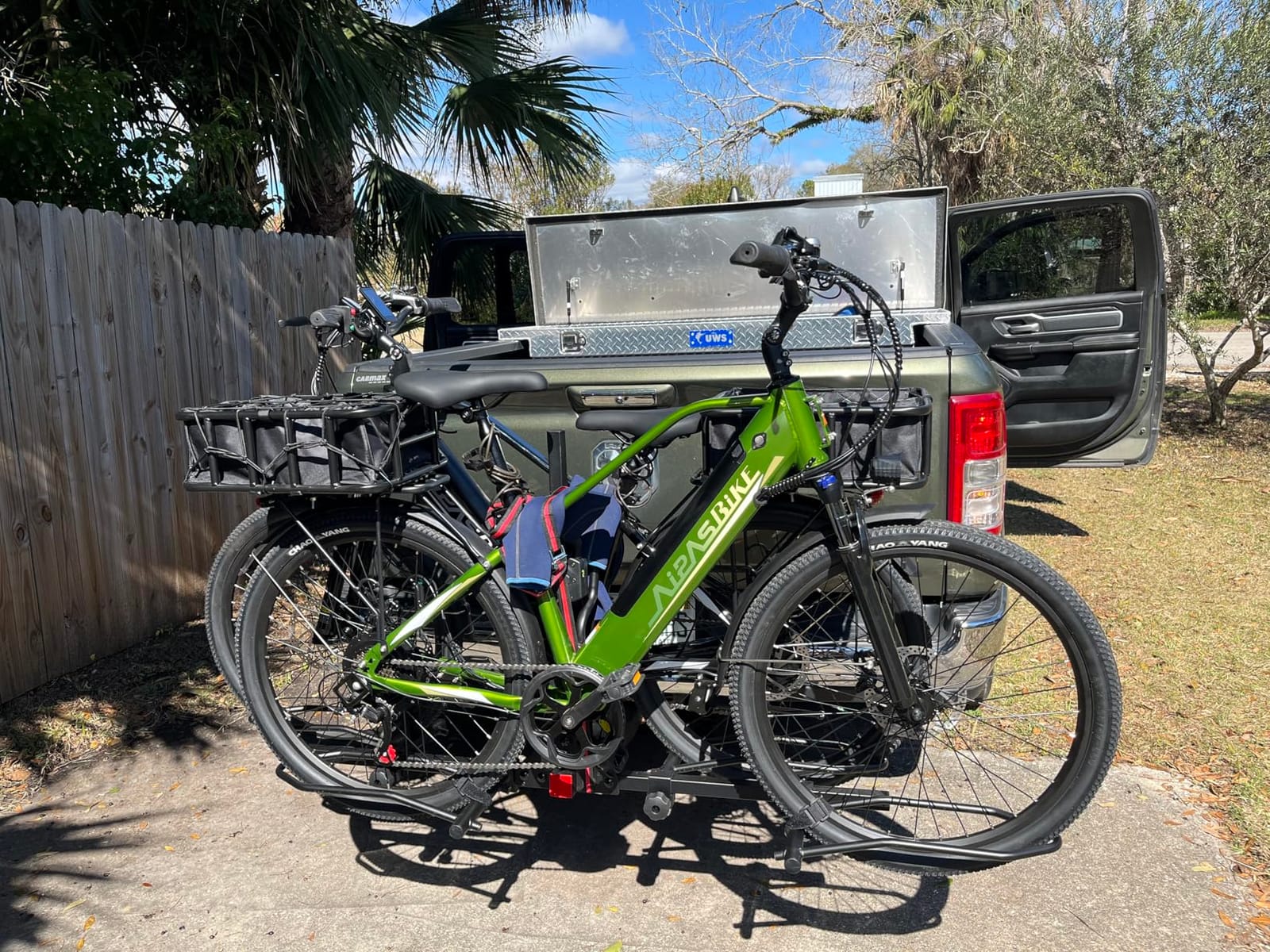 2-Bike Rack Hitch Mount, Fits E-Bikes, Fat Tires up to 5