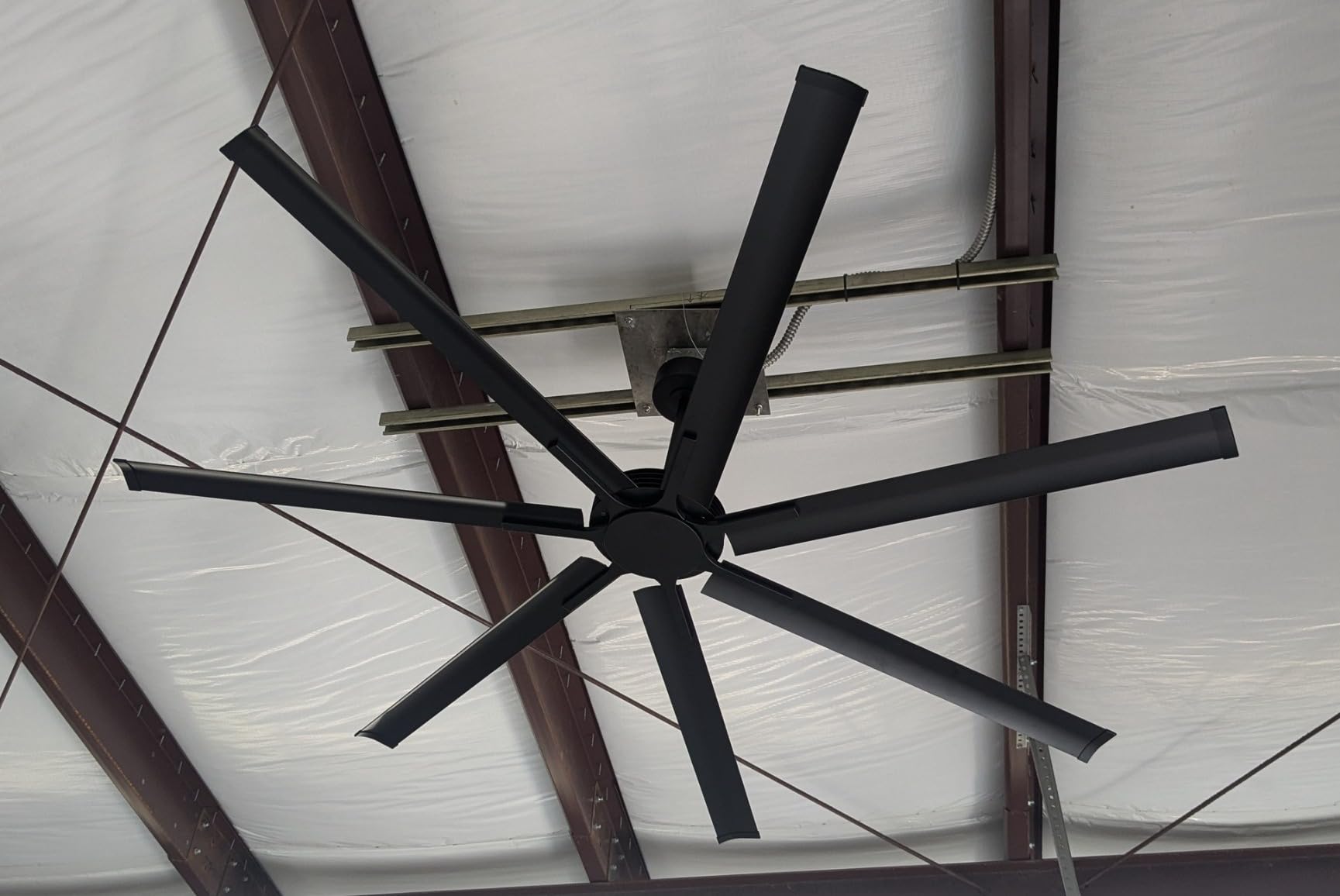 100 Inch Ceiling Fan, Large Industrial Commercial Ceiling Fan HVLS 15000CFM customer photo 2