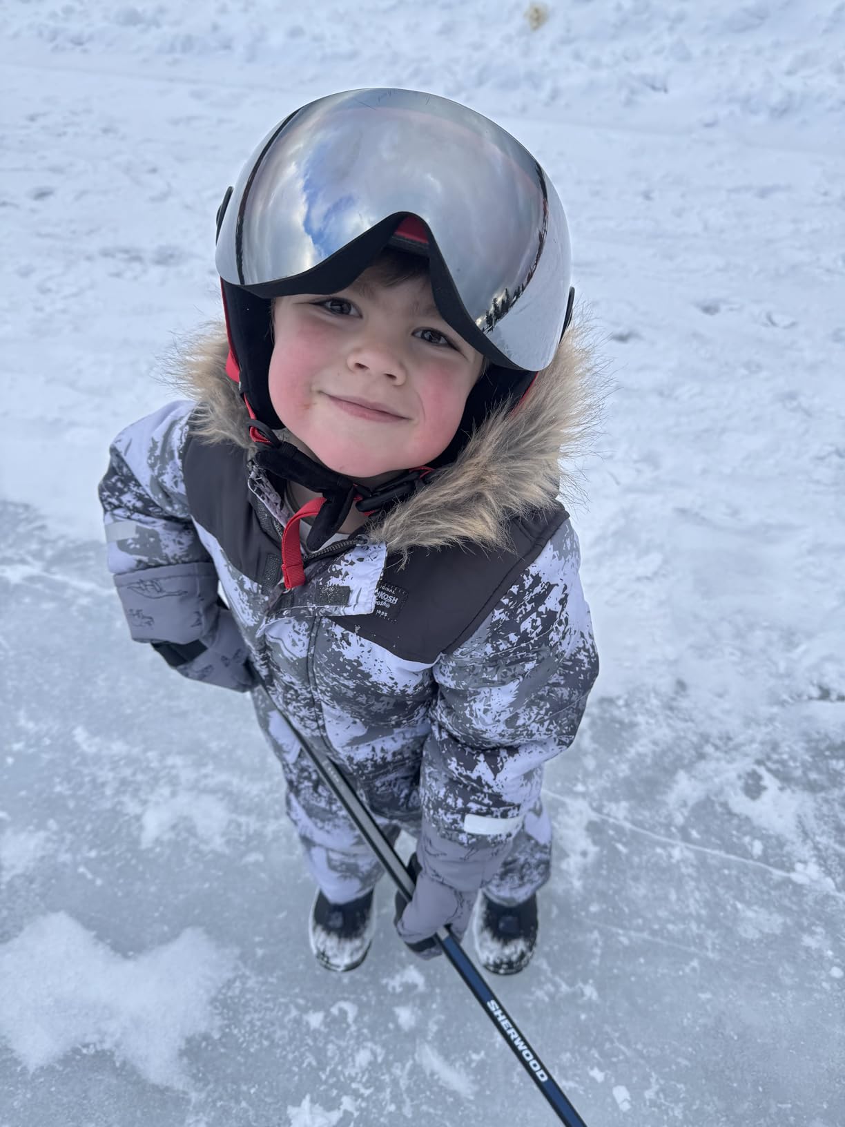 Odoland Kids Ski Helmet with 2-in-1 Visor Goggles for Boys Girls customer photo 1