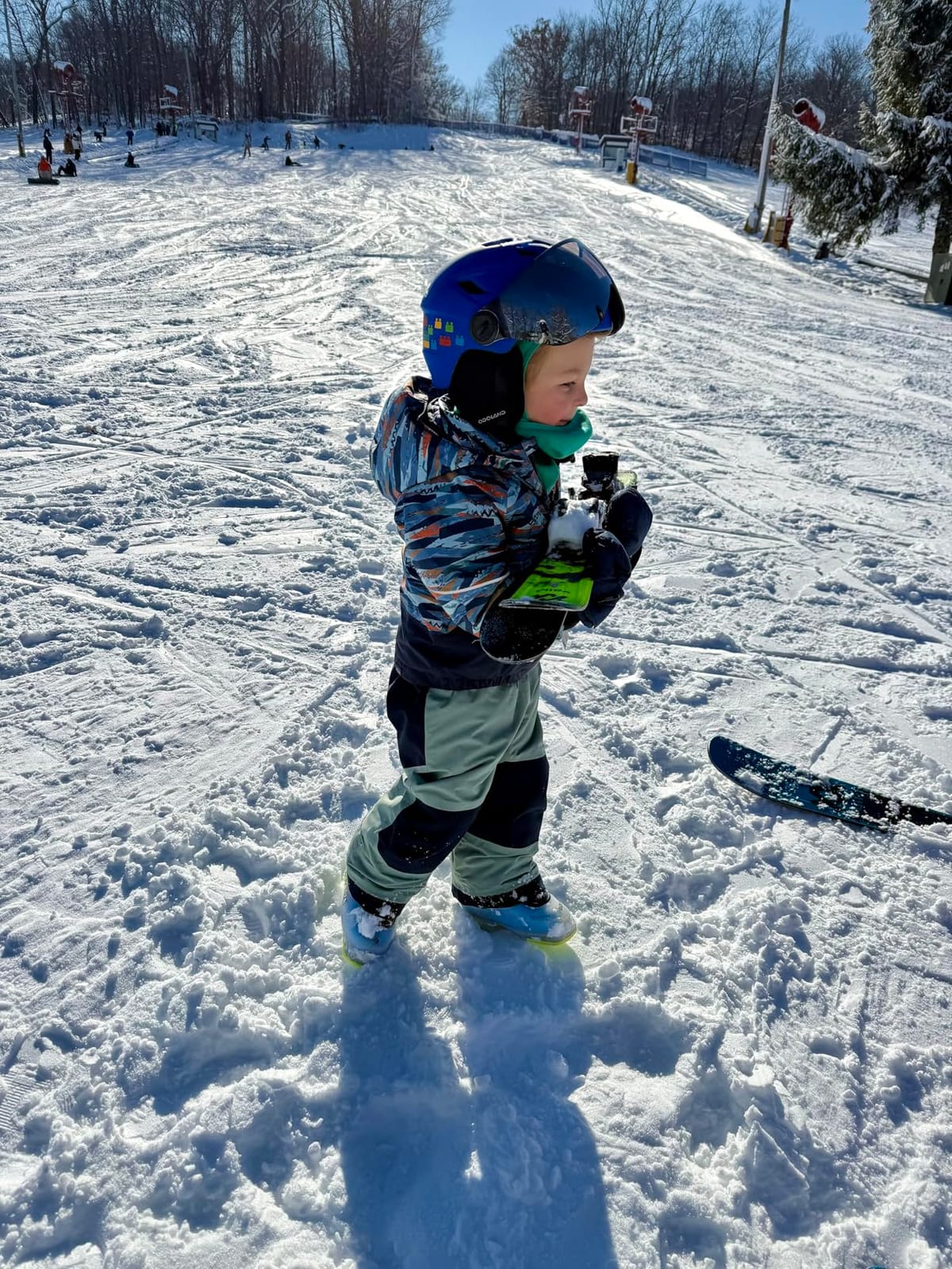 Odoland Kids Ski Helmet with 2-in-1 Visor Goggles for Boys Girls customer photo 2