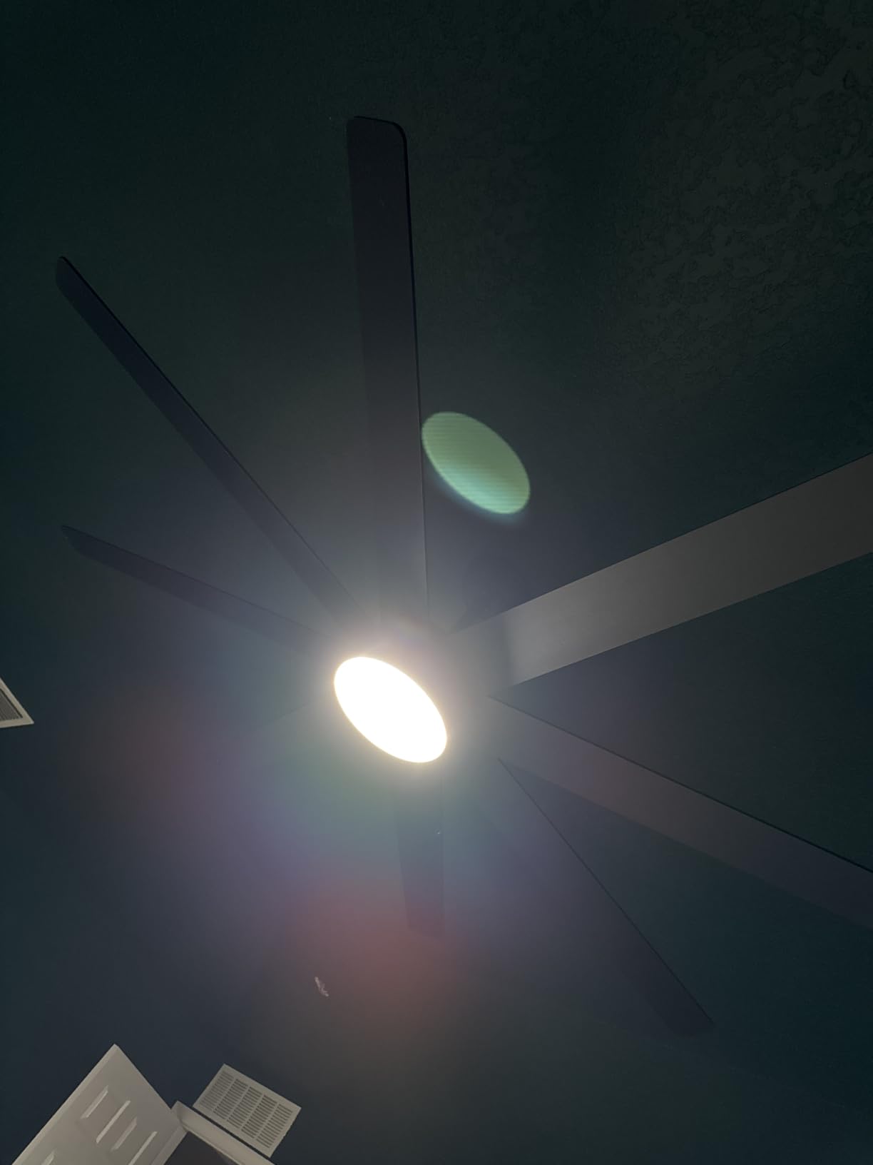 72'' Black Large Ceiling Fan No Lights for Garage Shop customer photo 2
