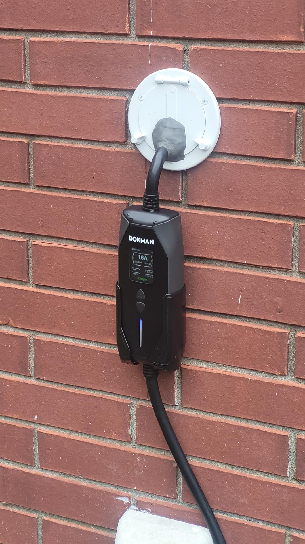 bokman Level 1 & Level 2 EV Charger, 32A 20ft, NEMA 14-50P/5-15 Adapter customer photo 2
