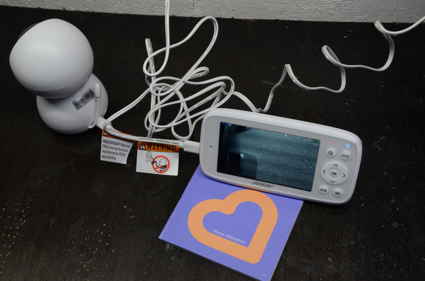 1080P 2.4GHz WiFi Baby Monitor with Camera and Audio,4