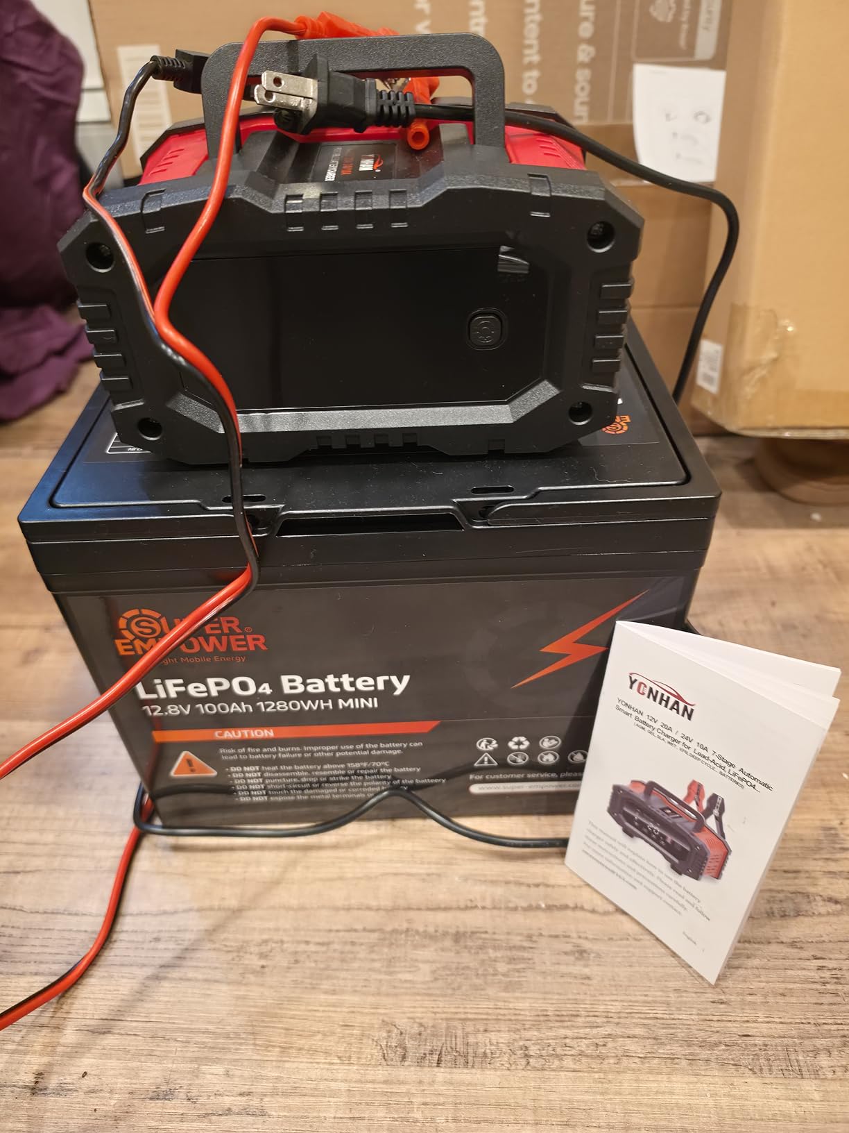 12V 100Ah LiFePO4 Battery, Group 24 Deep Cycle RV/Trolling Motor Battery | 1280Wh Capacity, 100A BMS, Low-Temp Cutoff, Supports 4P4S Expansion, Up to 20.48kWh, for RV, Trolling Motor, Marine & Solar customer photo 2