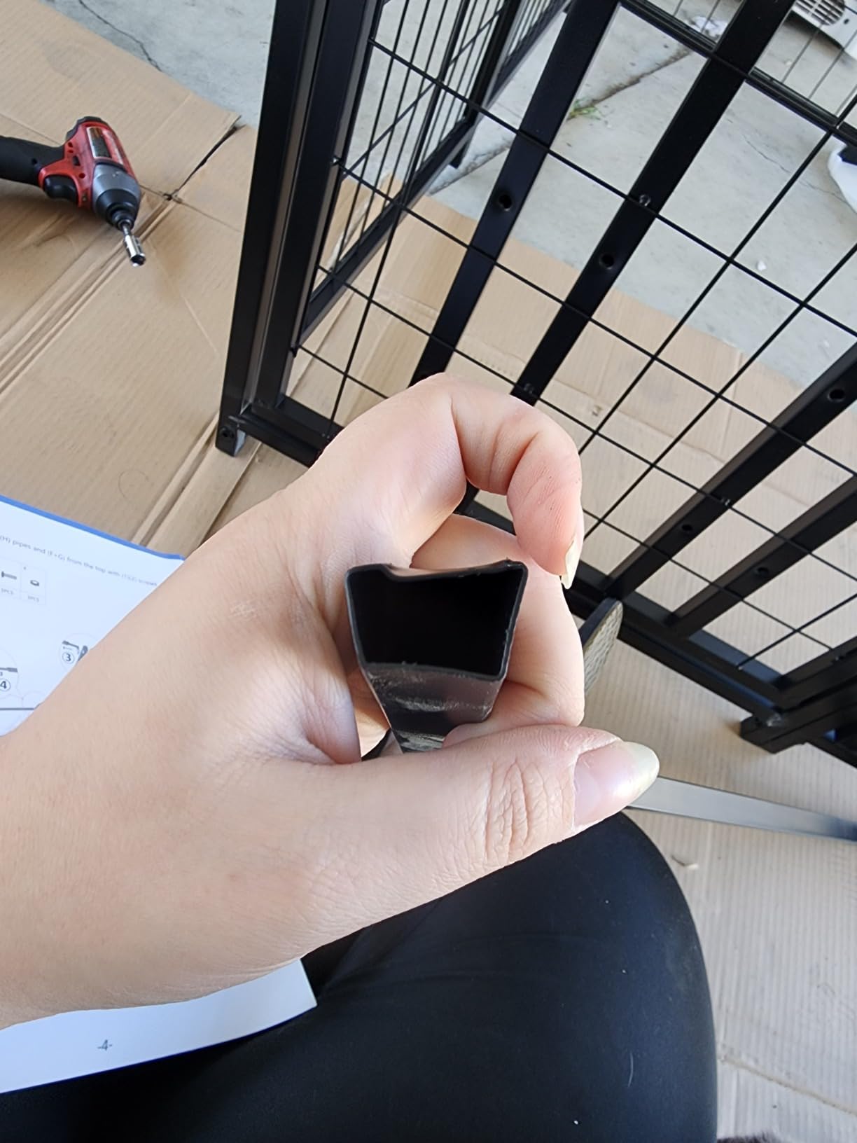 ROOMTEC Large Dog Kennel Outdoor Pet Pens Dogs Run with 4 Bowls (10' L x 10' W x 6.5'H) customer photo 1