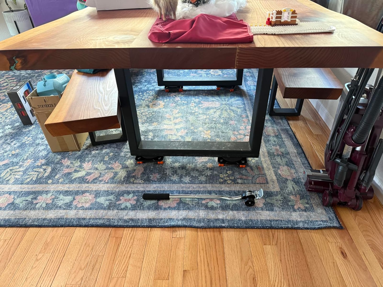 ONEON Heavy Duty Furniture Movers with Wheels Dolly with Auxiliary Lifter, All-New Upgraded Carbon Steel Panels & Dual-Wheeled Casters, Supports up to 1650 lbs (L) customer photo 1