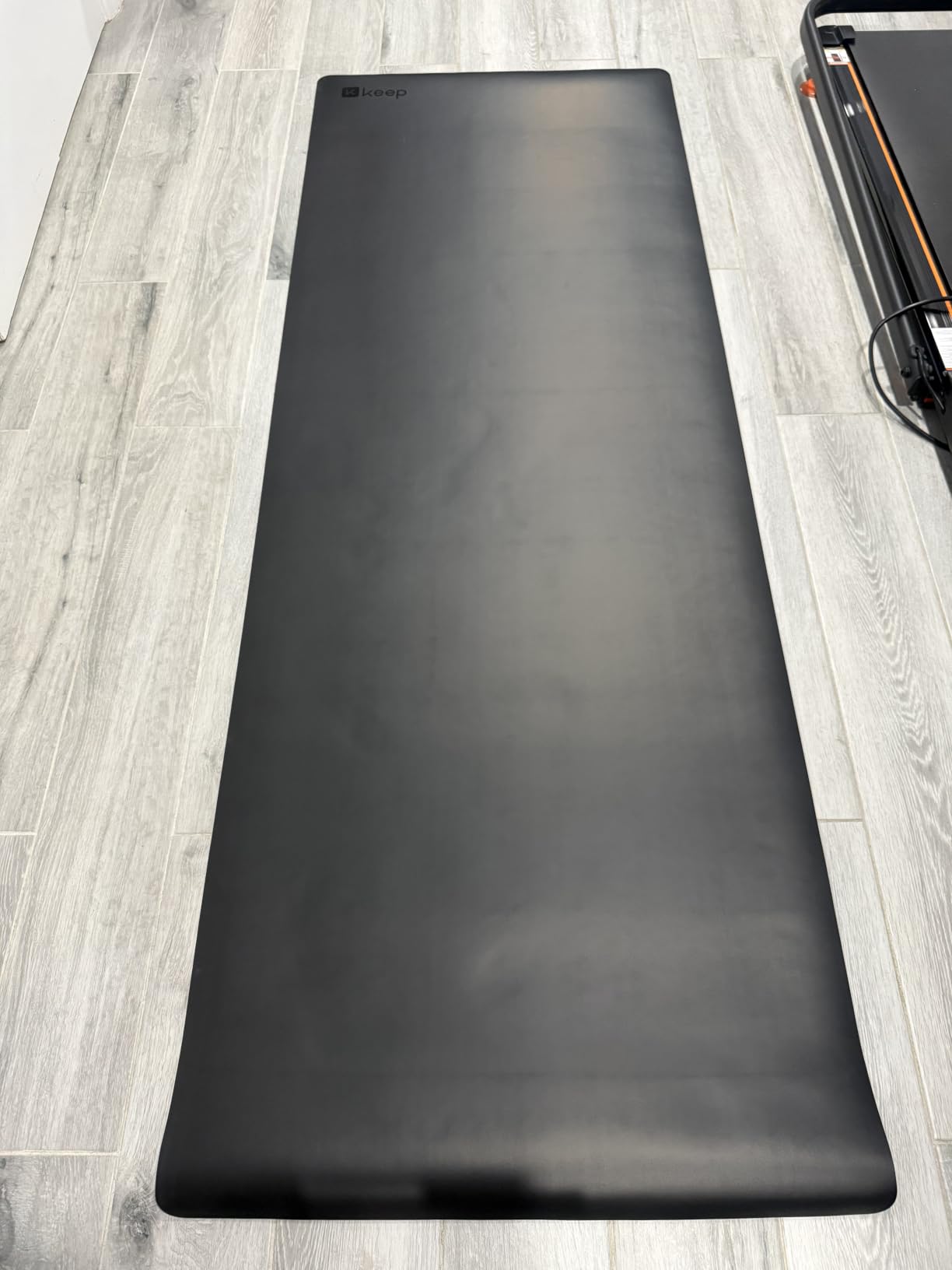 KEEP Rubber Yoga Mat - Professional Sweat Absorbent PU & Natural Rubber. Non Slip Workout Mats for Women & Men, 5mm Thick, 72