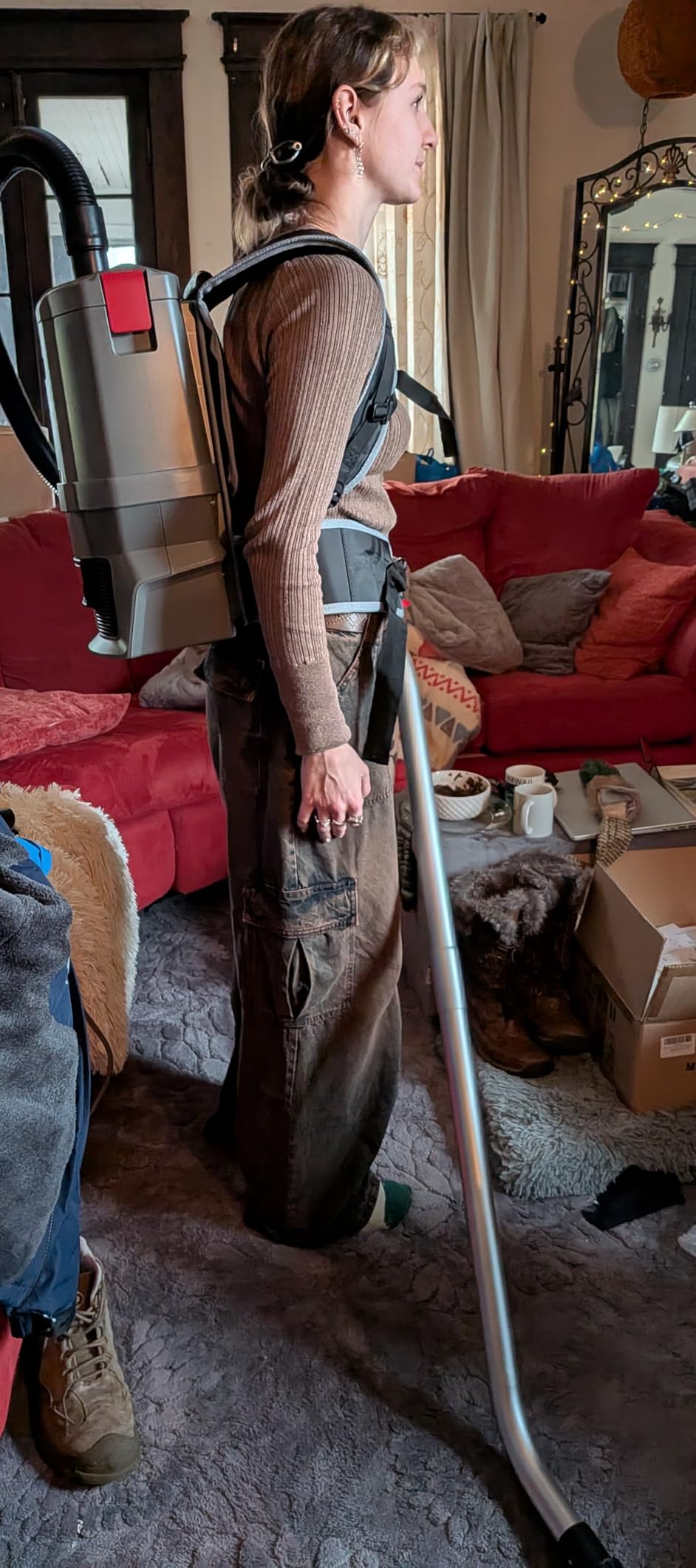 Sanitaire Transport Corded Backpack Vacuum, SC570A customer photo 2