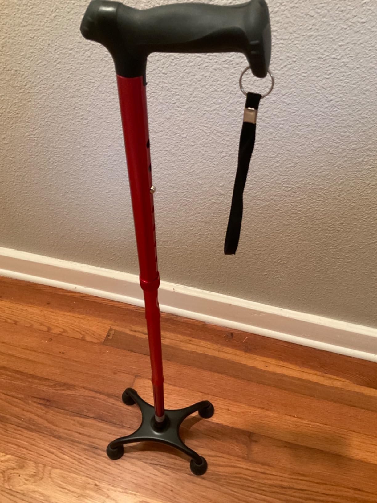 Rehand Quad Cane, Walking Cane with Ergonomic Handle Ever and Graceful 4-Pronged Base for Extra Stability, Adjustable Walking Sticks for Right or Left Handed Men & Women and Seniors customer photo 2