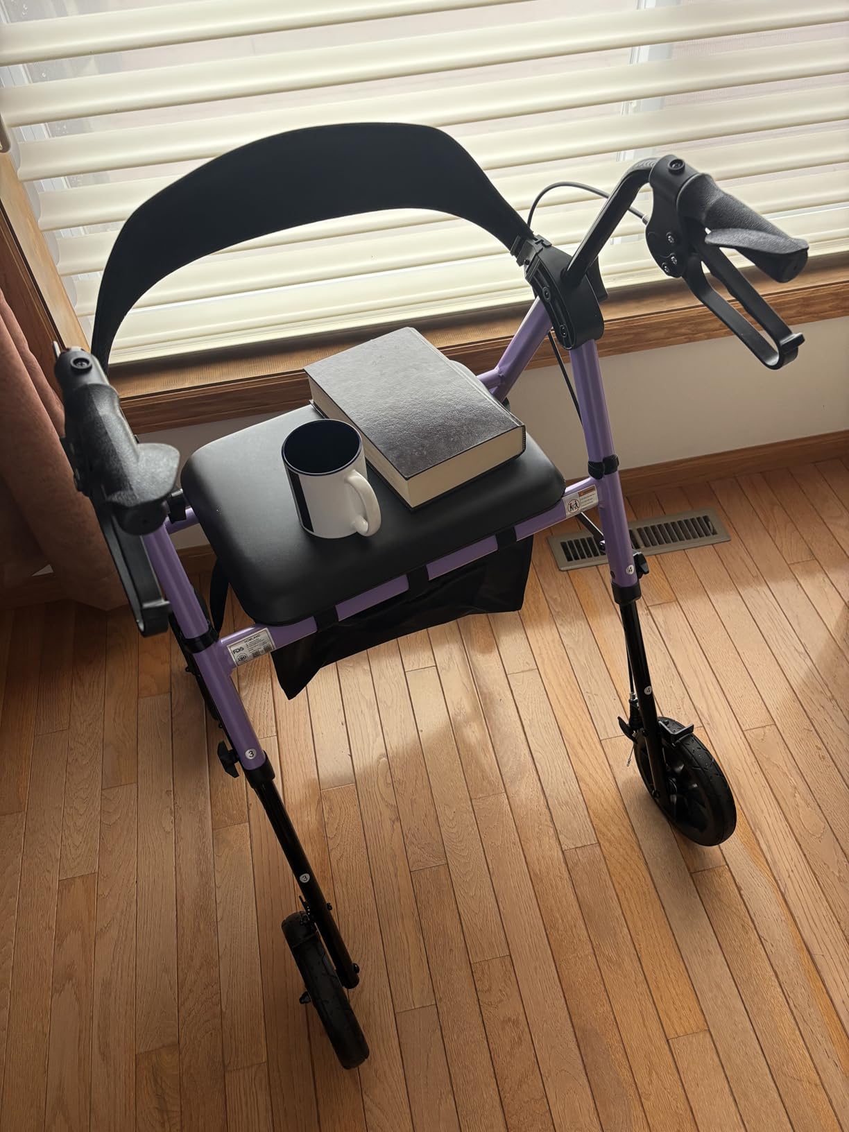 HOMLAND Foldable Rollator Walkers for Seniors with Seat, 17 lb Lightweight customer photo 2