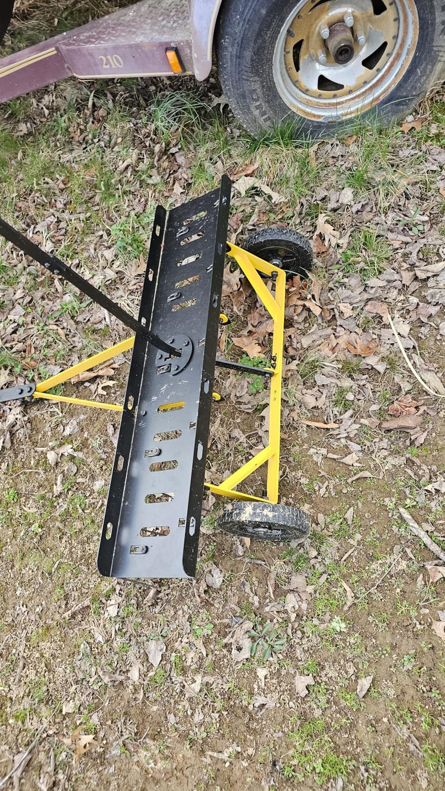 Tow Behind Dethatcher, Pull Behind Lawn Dethatcher with Spring Steel Tines, Grass Dethatcher, Removes Thatch, Riding Lawn Tractor for Large Lawns, Yard and Garden Care, 48 Inch customer photo 2