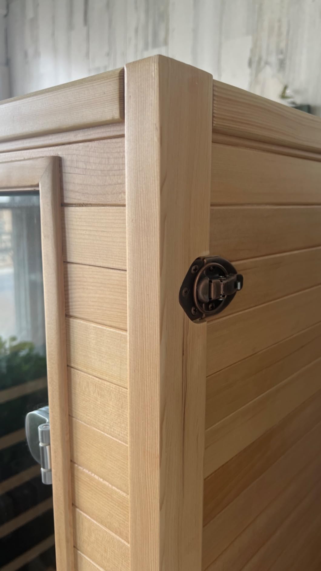 1-Person Low EMF Far Infrared Sauna for Home Use, 900W Canadian Hemlock Wood Sauna with Bluetooth Music & Led Read Light, Easy Assembly for Bedroom, Gym, or Basement(57.9 * 27 * 32IN) customer photo 1