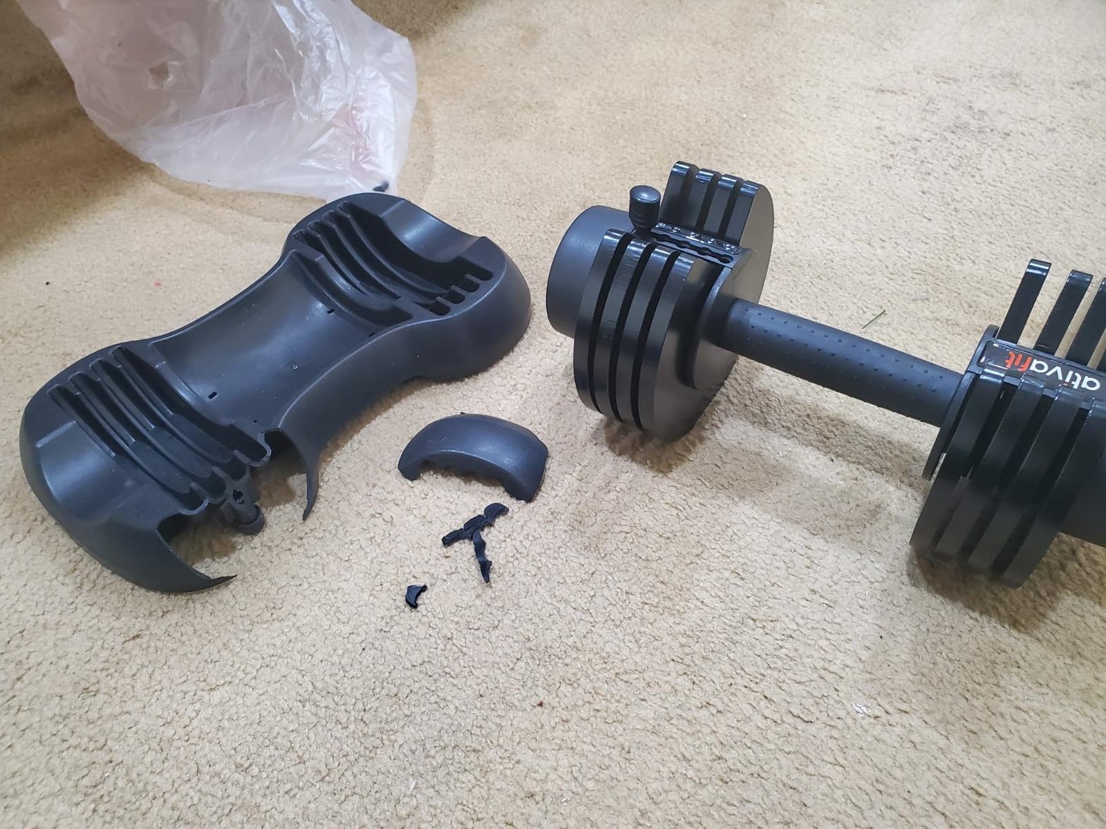 ATIVAFIT Adjustable Dumbbell Set of 2, 5–88LB Quick Dial Free Weights with Double Safety Lock, Anti-Slip Steel Handle & Storage Box, Space Saving Home Gym Equipment for Full Body Strength Training, Suitable for Home Fitness Users customer photo 1