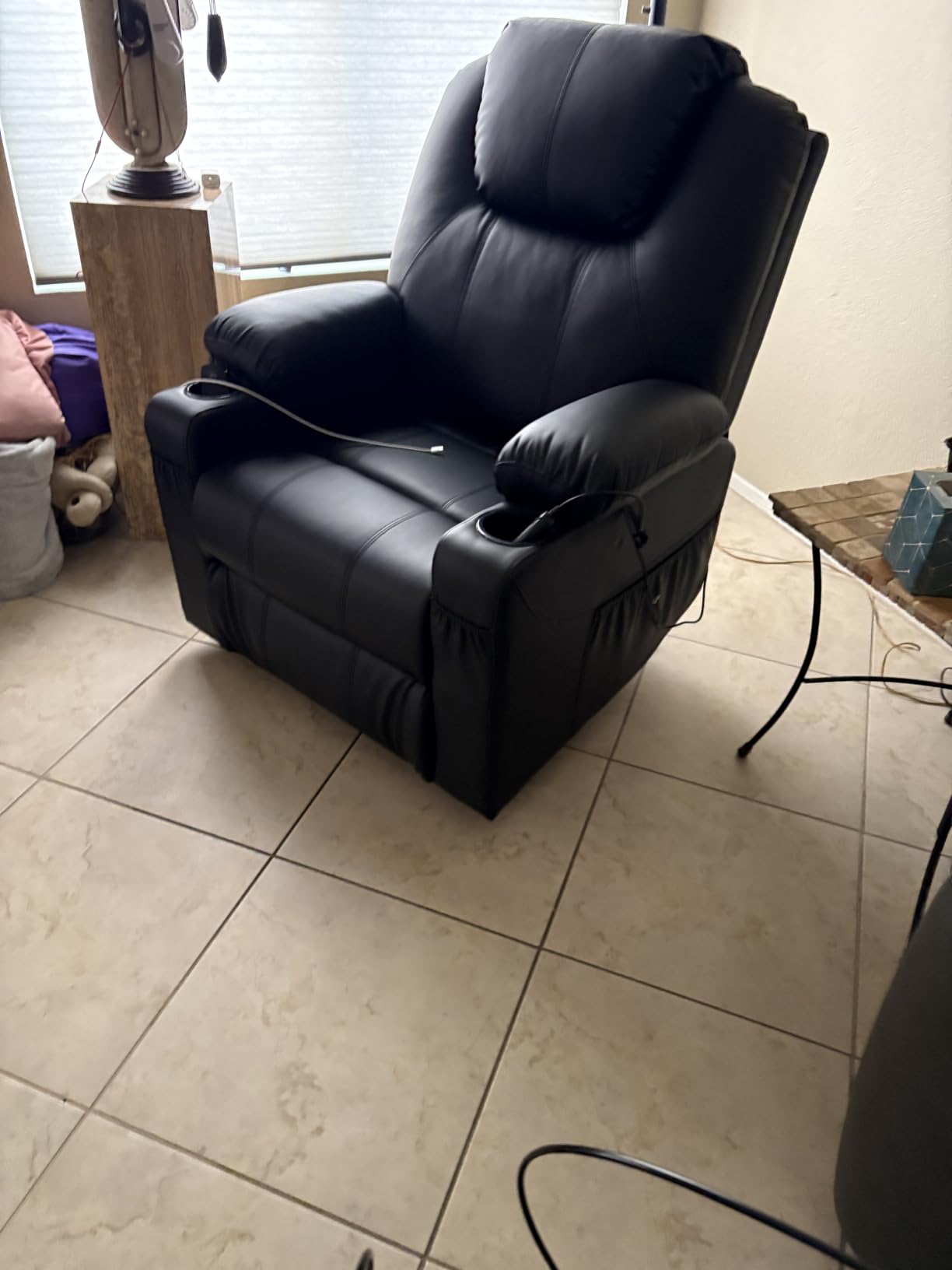 MCombo Small Power Lift Recliner Chair for Elderly, Heat and Massage 7141 customer photo 1