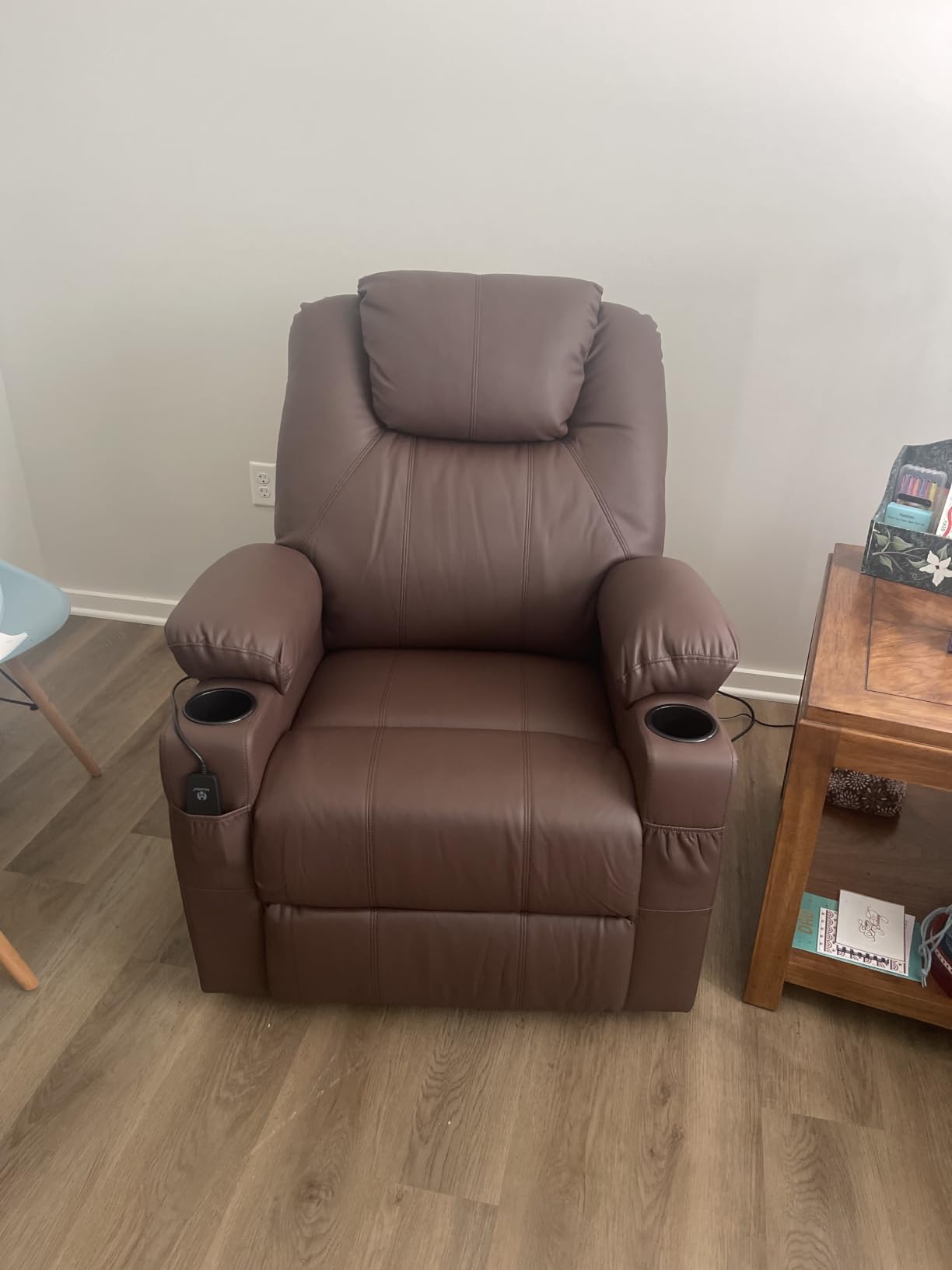 MCombo Small Power Lift Recliner Chair for Elderly, Heat and Massage 7141 customer photo 2
