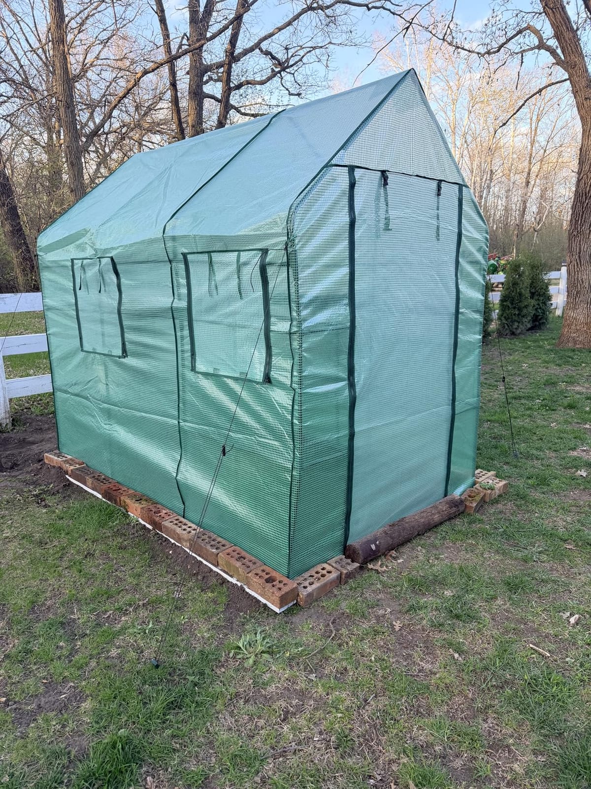 SUNGIFT Walk-in Greenhouse Kit, Upgraded PVC Clear, 57x61x80 Inch customer photo 2