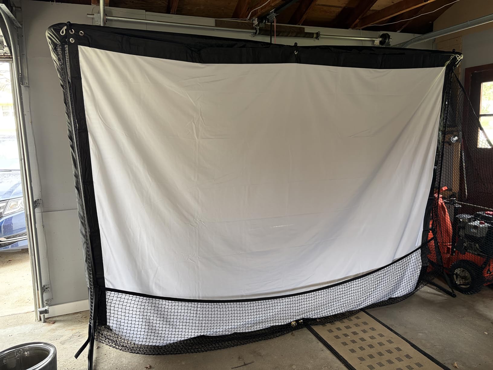 ZEALFEEL 9x7ft Golf Simulator Impact Screen with 10 Bungee Cords customer photo 2
