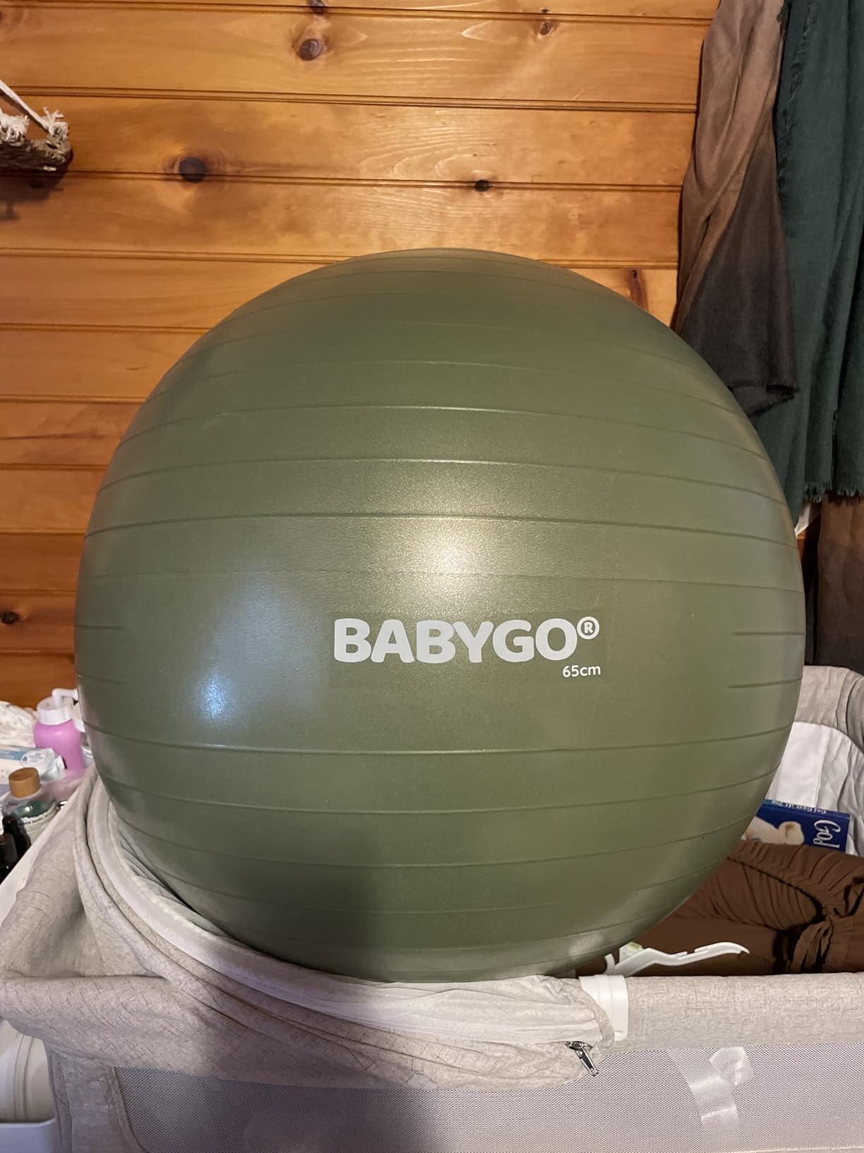 BABYGO Birthing Ball - Pregnancy Yoga Labor & Exercise Ball & Book Set Trimester Targeting, Maternity Physio, Birth & Recovery Plan Included Anti Burst Eco Friendly customer photo 2