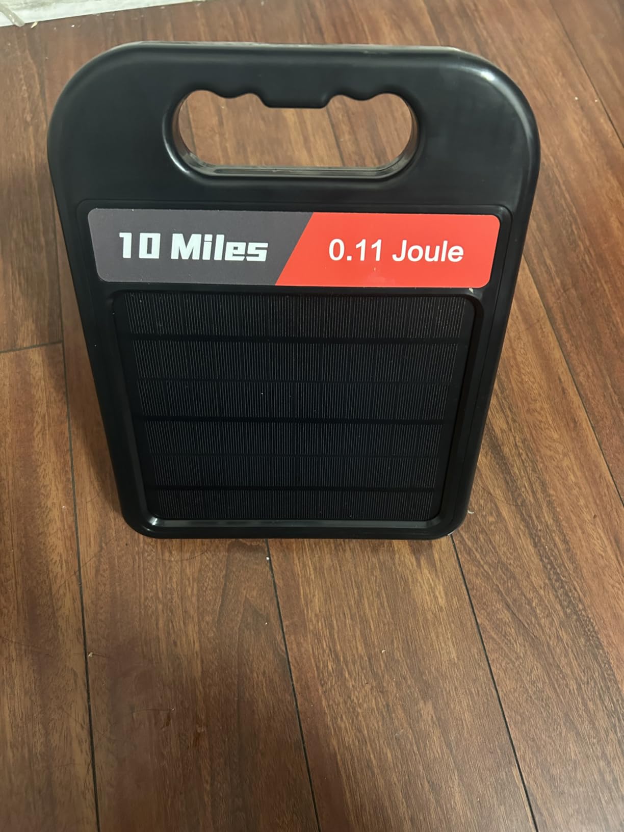 10 Mile Solar Fence Charger 0.11J Electric Fence Energizer with Day Night Mode 24-Hour Protection Black customer photo 2