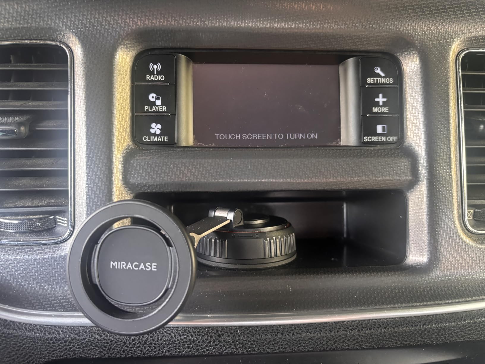 Miracase for MagSafe Car Mount[3800gf Strong Magnet & 90+LBS Suction Base]Magnetic Phone Holders for Your Car, 360° Adjustable Dashboard &Windshield Mount with Adhesive Suction Cup for All Smartphones customer photo 1